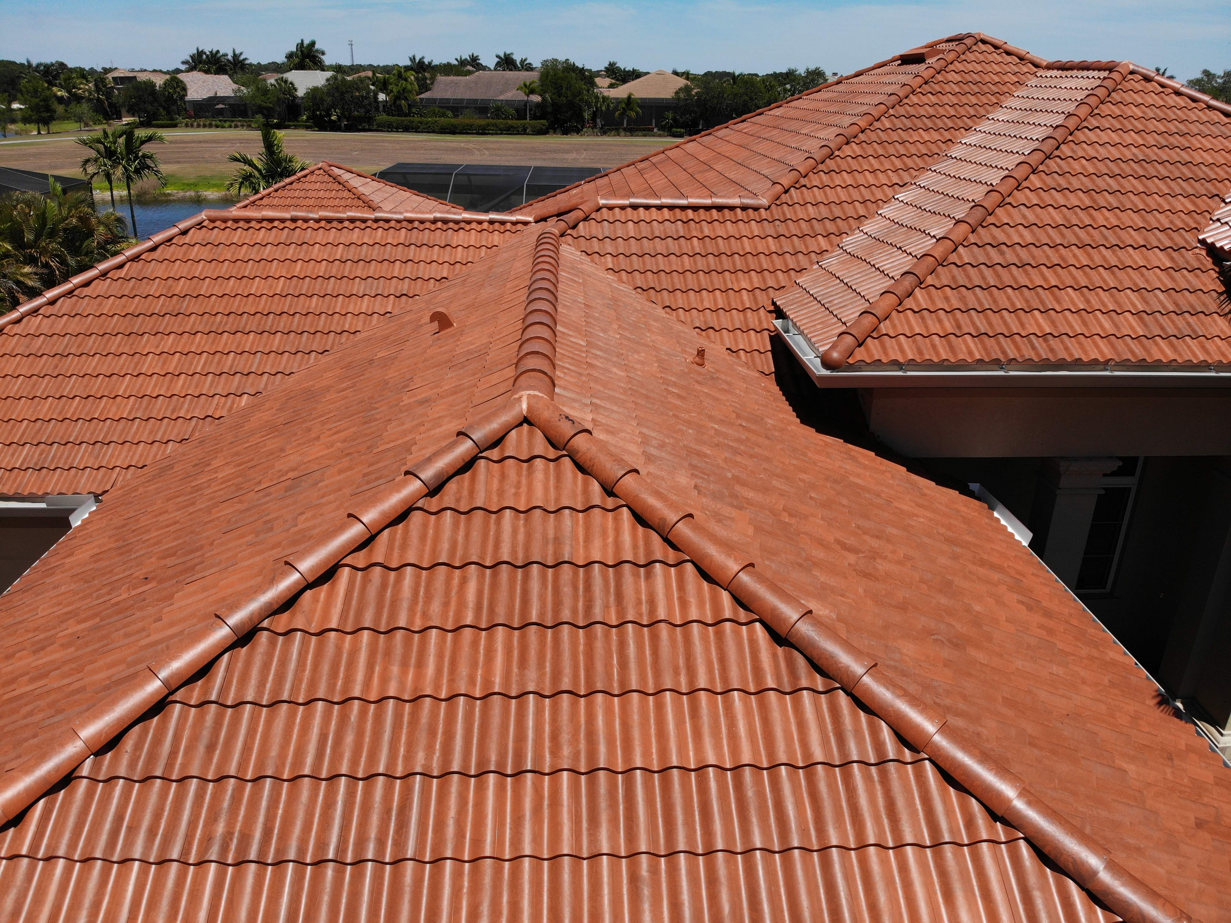 Residential Roofing Installation using Composite Spanish Tile by International Roofing
