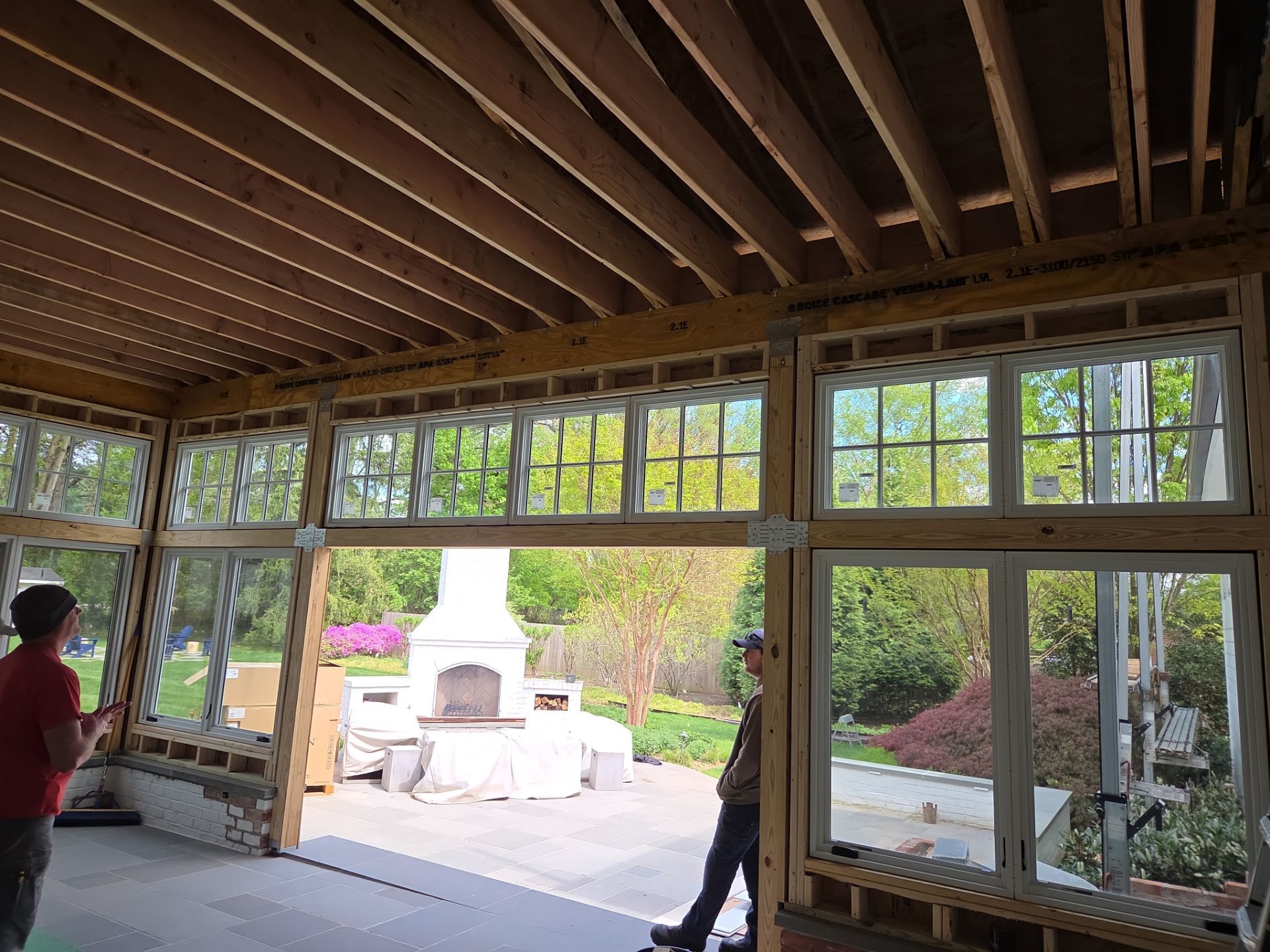 Marvin Window and Custom Glass Door Installation in Timonium by Forbes Design Center