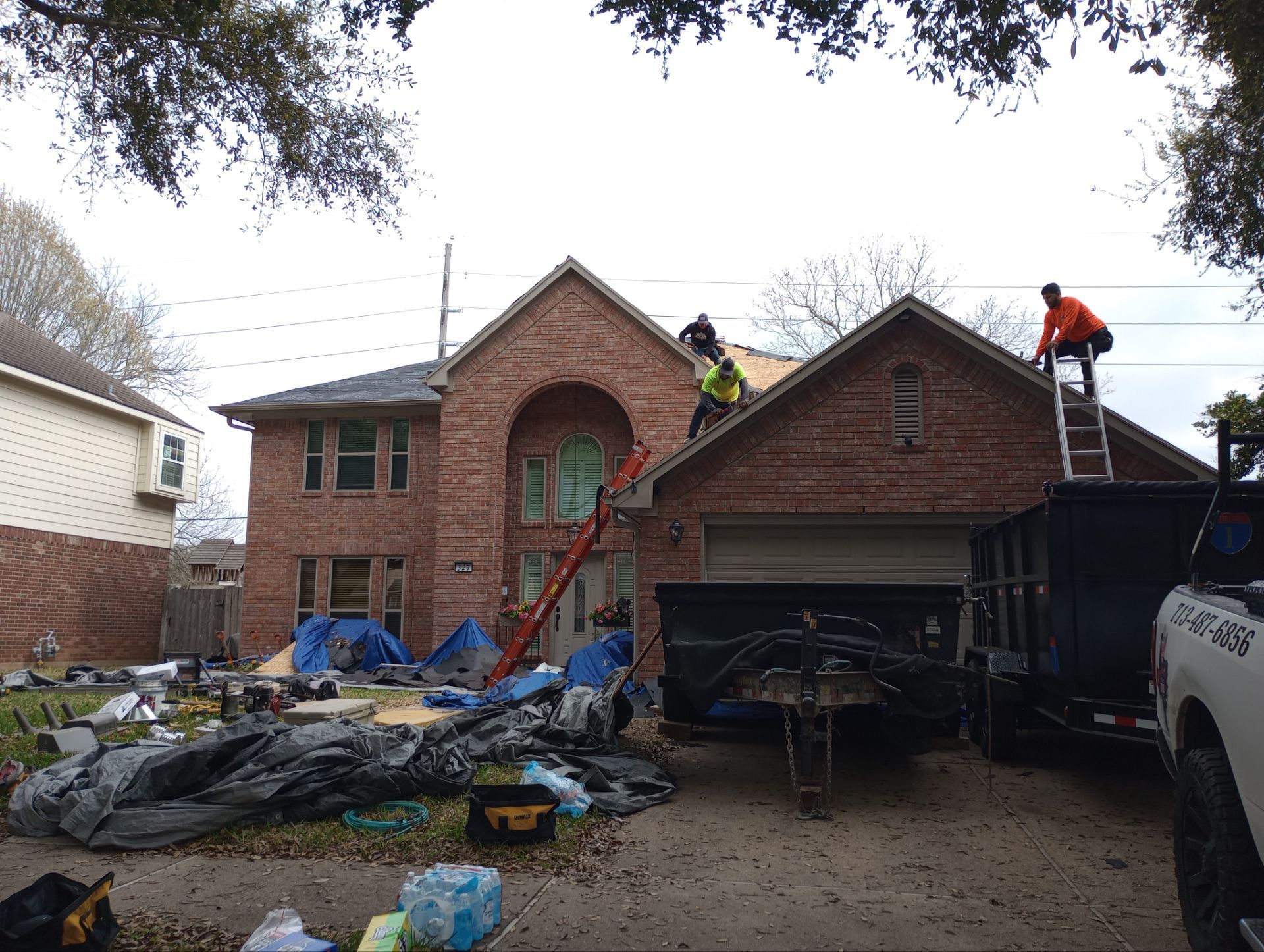 Residential Roofing Installation using Owen's Corning Duration (Lifetime) Shingles by Roof Repair Company
