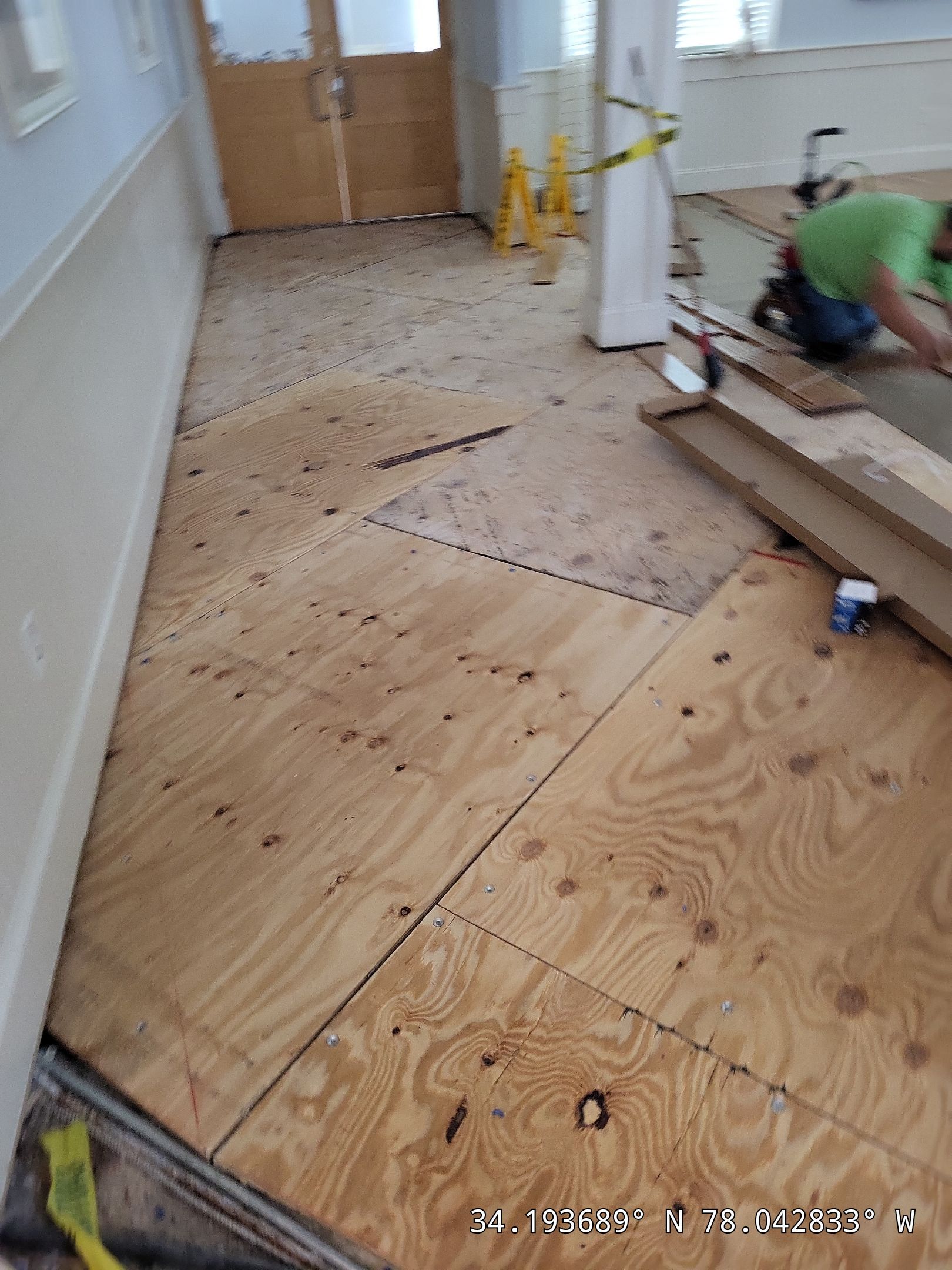 Flooring Installation using Underlayment by RGR Construction and Roofing, LLC