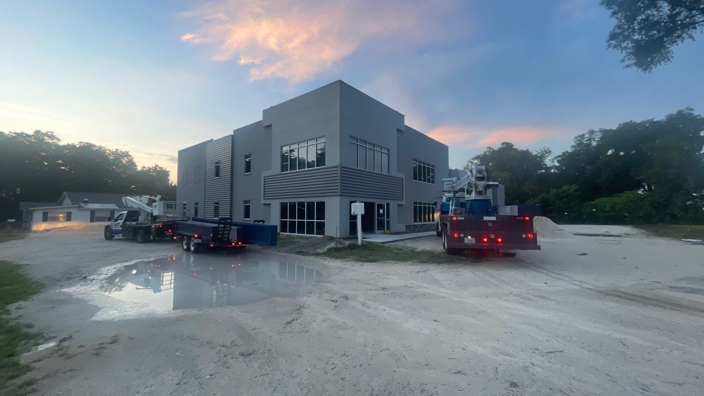 Aluminum Canopies for Batterbee Roofing by SignCrafters