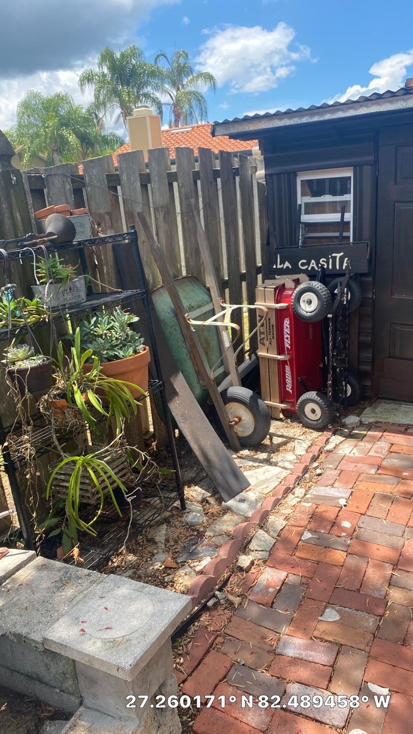 Sarasota, FL 6ft. Tall Horizontal Shadowbox Wood with 4ft. Tall 3-Rail Black Aluminum Fence by Asap fence and gates, LLC