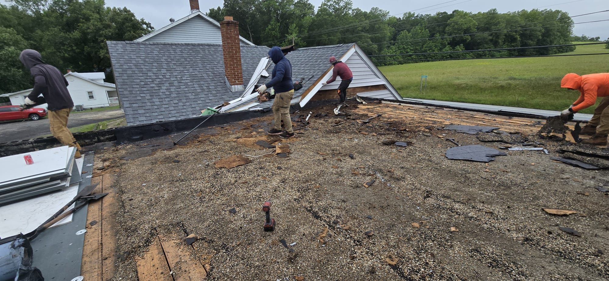 Roof Installation using Silicone APP Elevate Coating by ExteriorPros