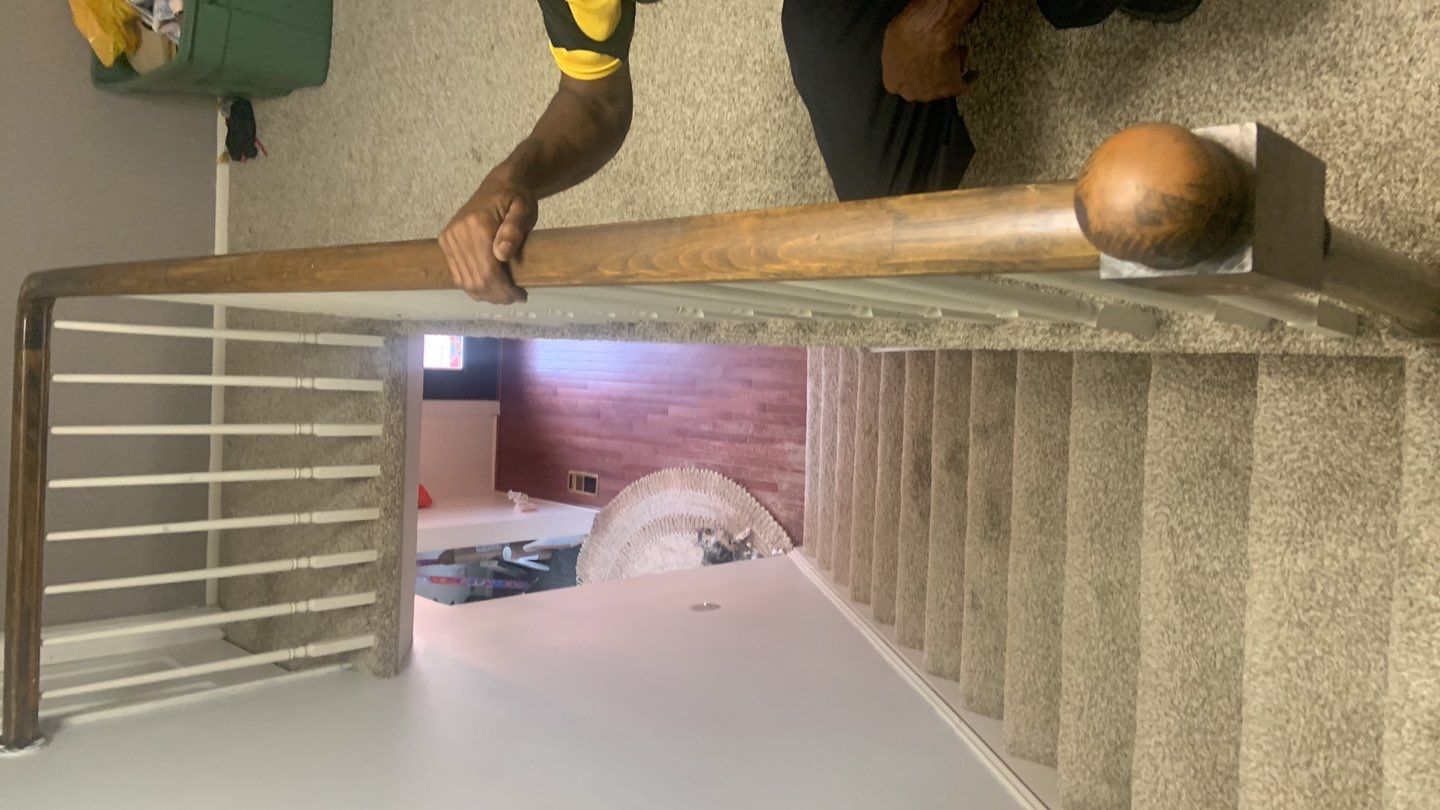 Interior Handrail Replacement using Newel Post & Handrails by A1 NERDY HOMES LLC