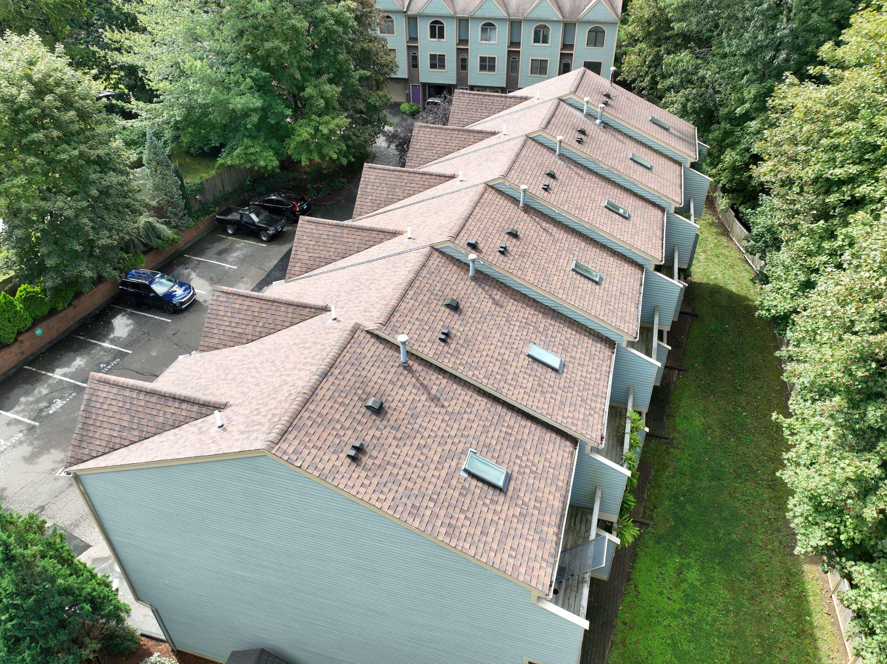 Residential Roofing Installation using Owens Corning Duration Brownwood by A Plus Exterior