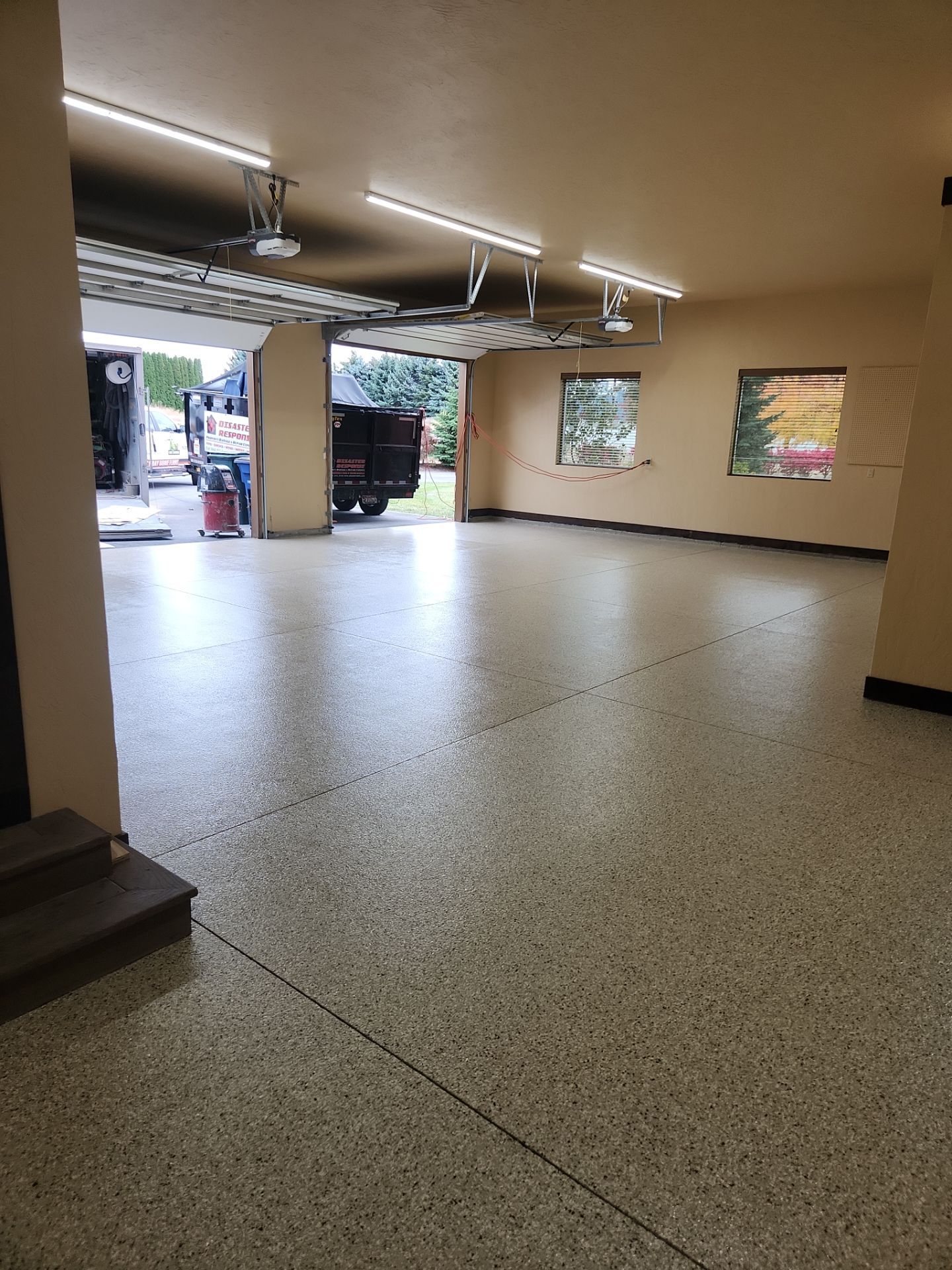 Garage Transformation using Driftwood by Croc Coatings, LLC