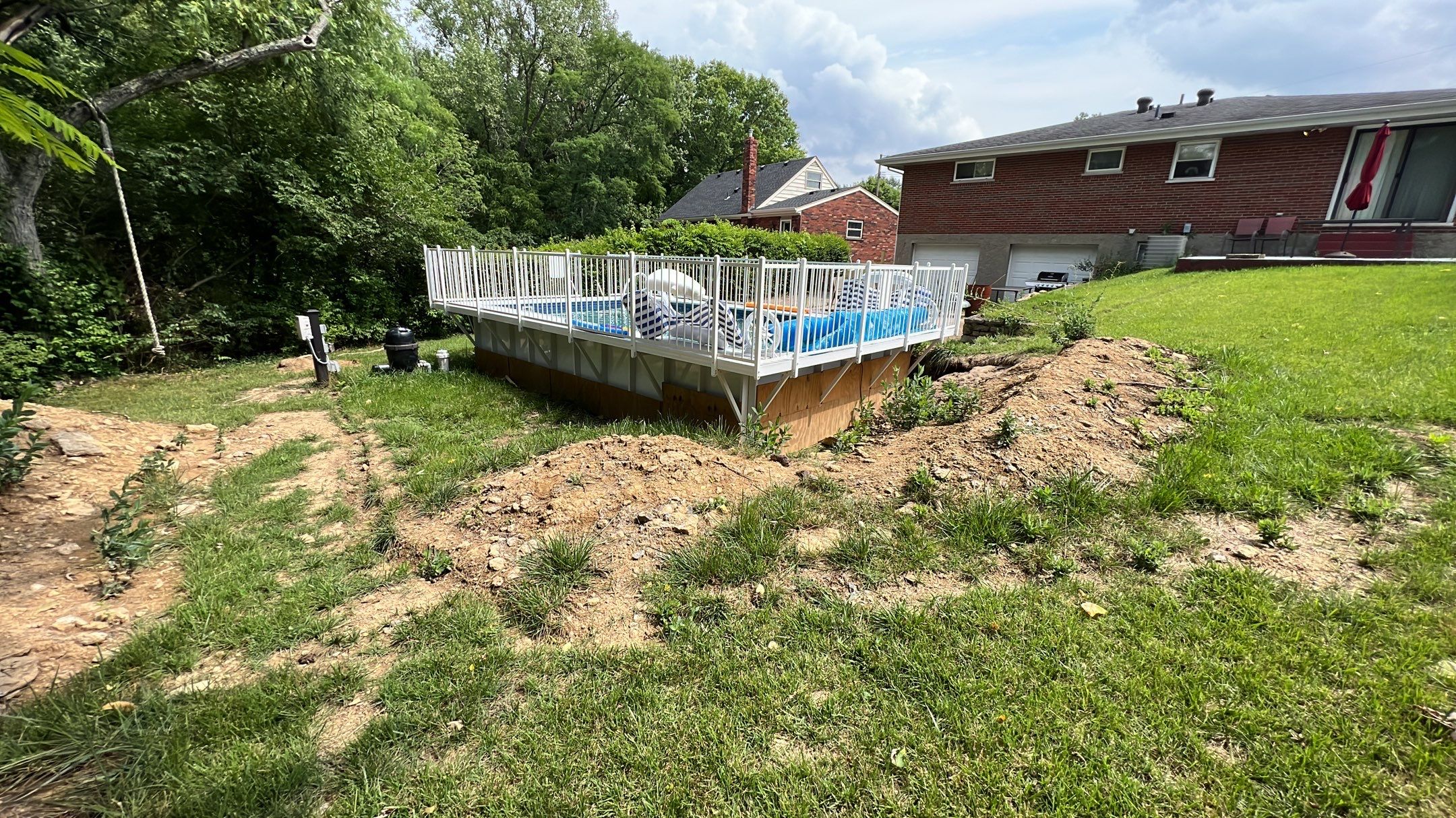 Pool Backfill, Grading, and Decorative Gravel Installation by Reisenberg’s Lawn & Landscape, LLC
