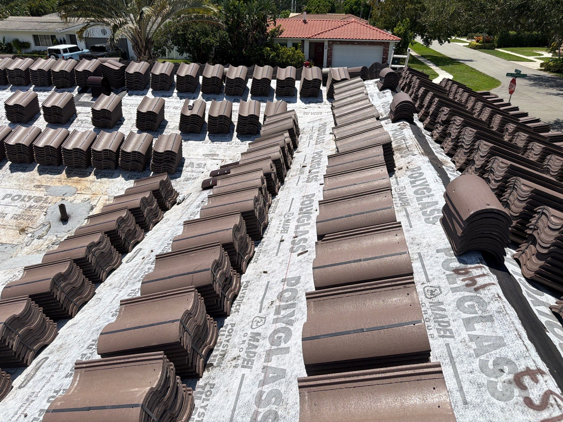 Residential Roofing Installation using Eagle Roofing Tile by BLUES BROTHERS ROOFING
