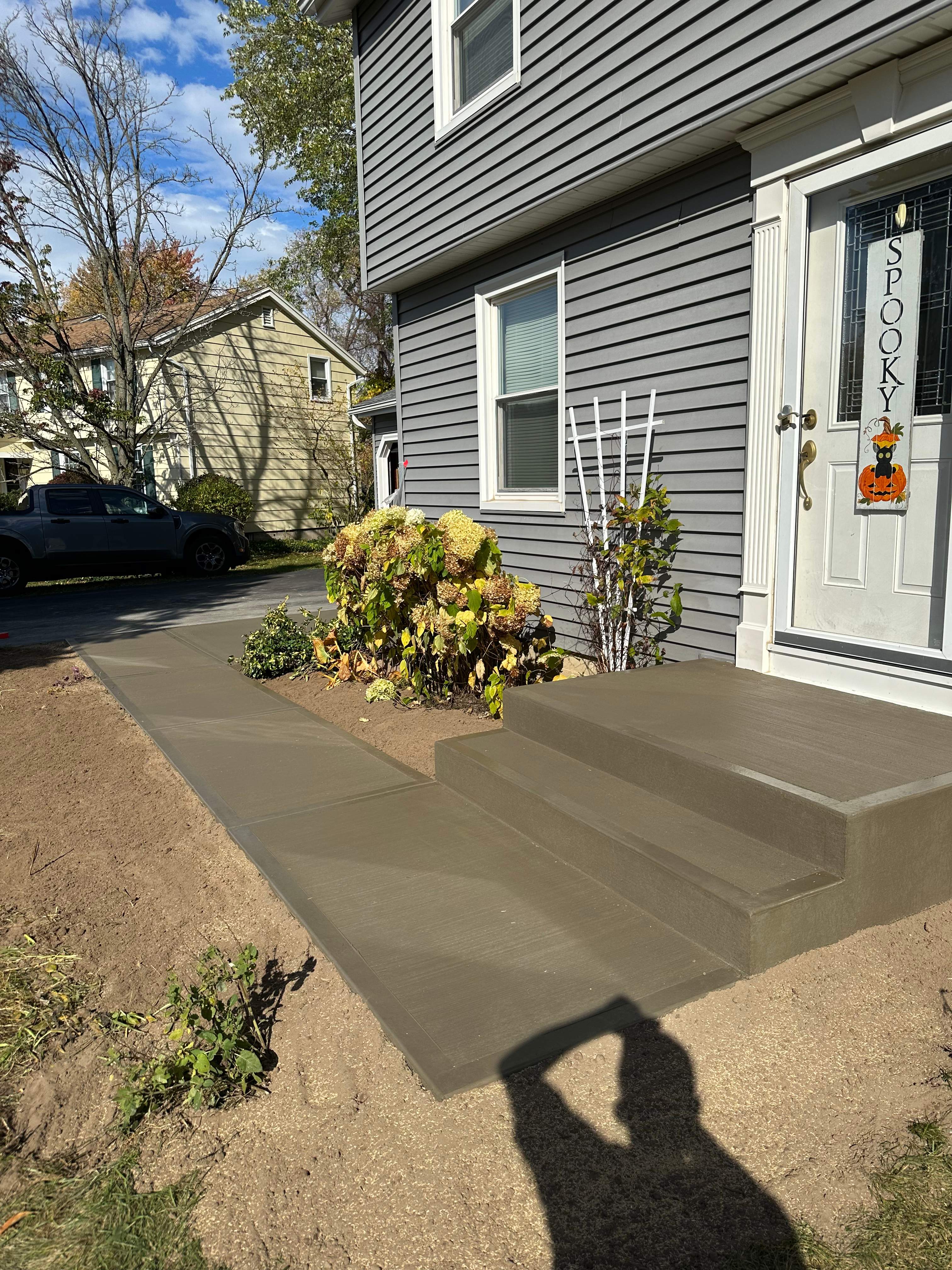 Broom Finish Walkway and Porch  by NG Masonry & Construction LLC