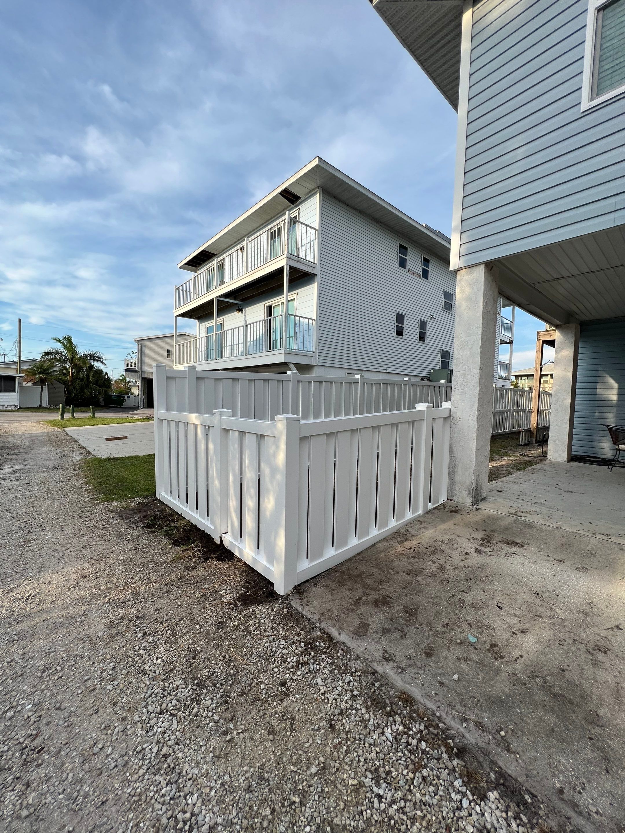 Vinyl Fence Installation using Vinyl Vertical Shadowbox Privacy Fence by Asap fence and gates, LLC