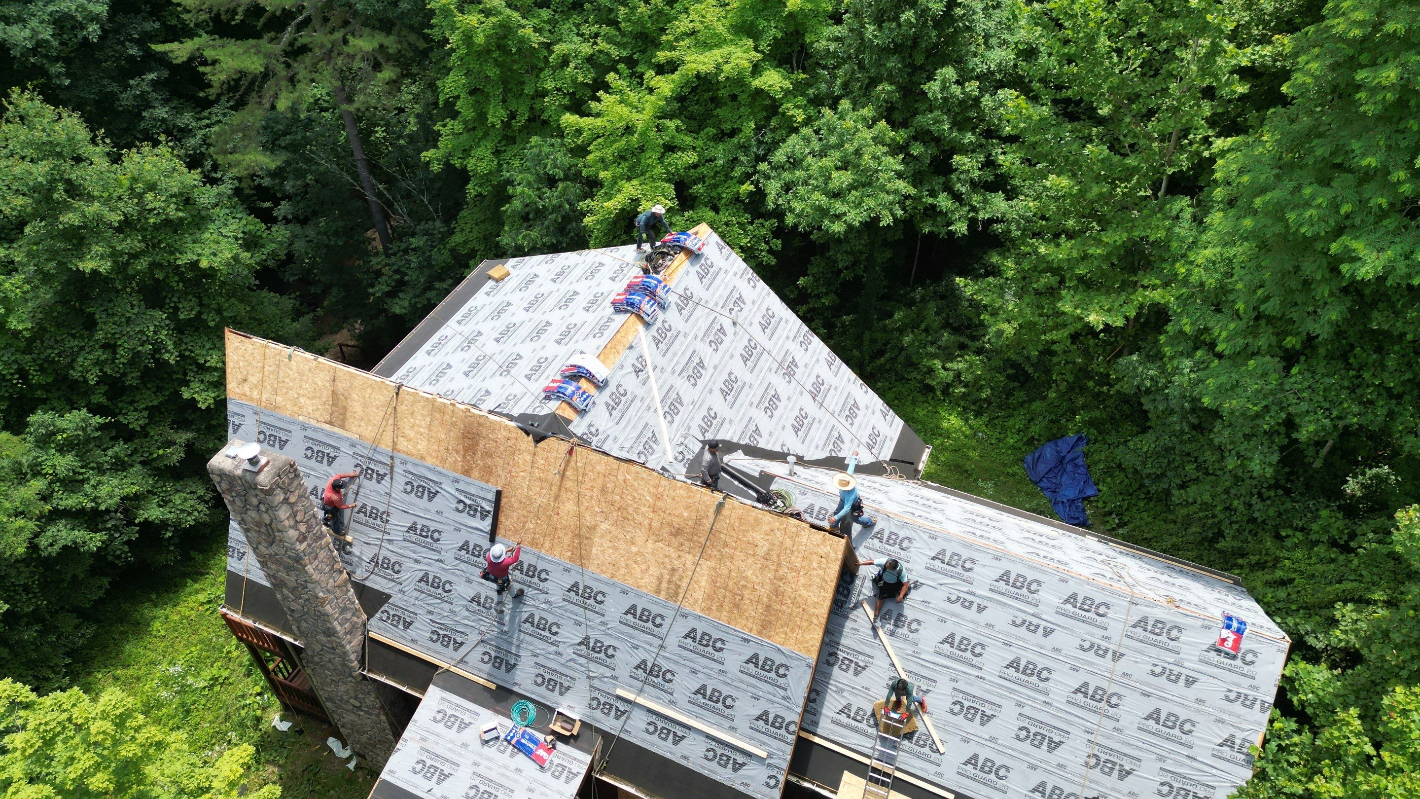 Residential Roofing Installation using Timberline HDZ Shingles - Charcoal by RoofX 