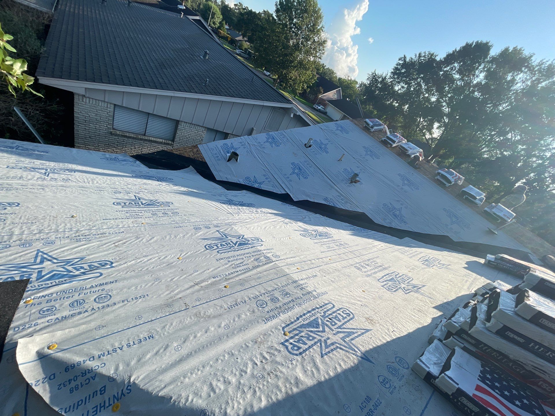 Residential Roofing Installation using Tamko Heritage® Series Rustic Black by CAP Roofing and Construction LLC