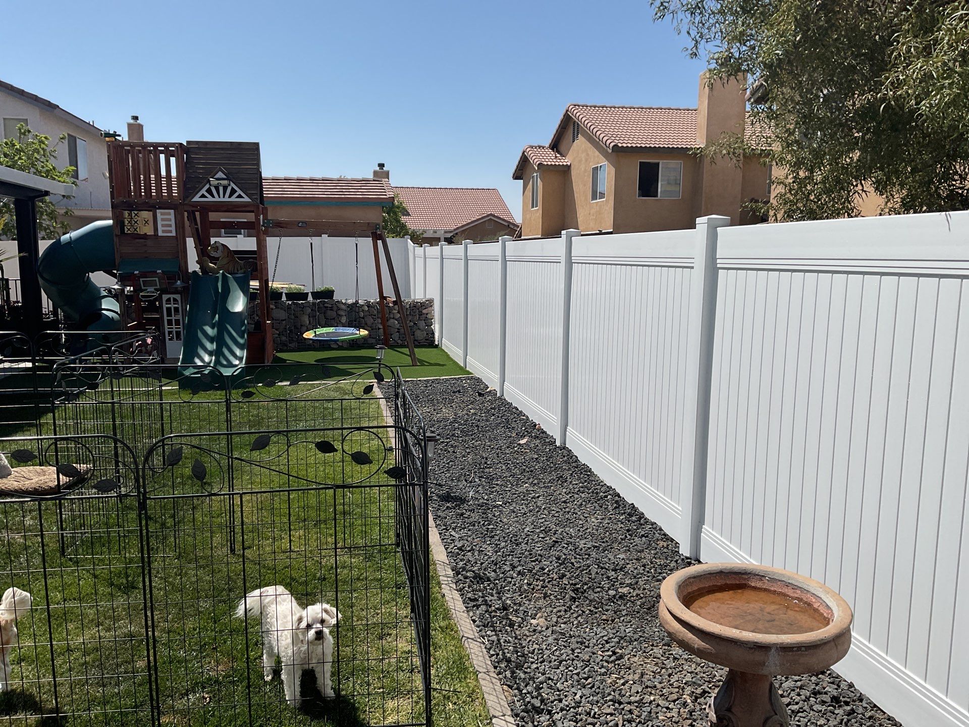 Fence Installation using Vinyl by Fence Guys Inc. 