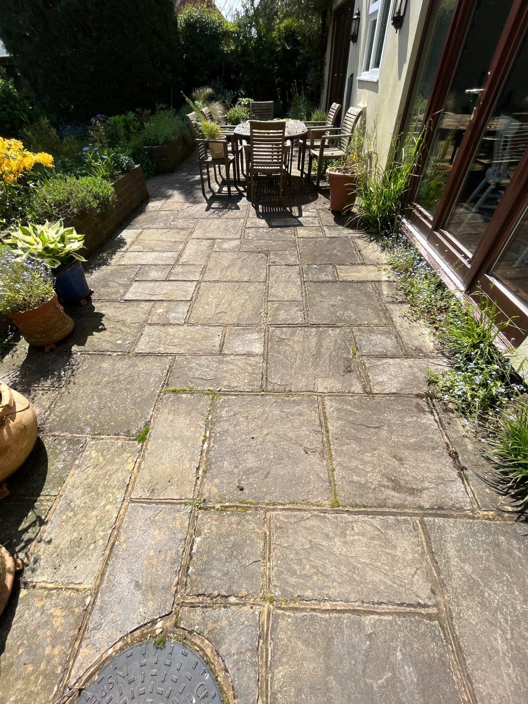 Patio Area Spring Clean using honda 21 ltr/min by Ges Exterior Cleaning ltd