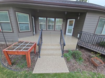 Patio Transformation using Sandstone