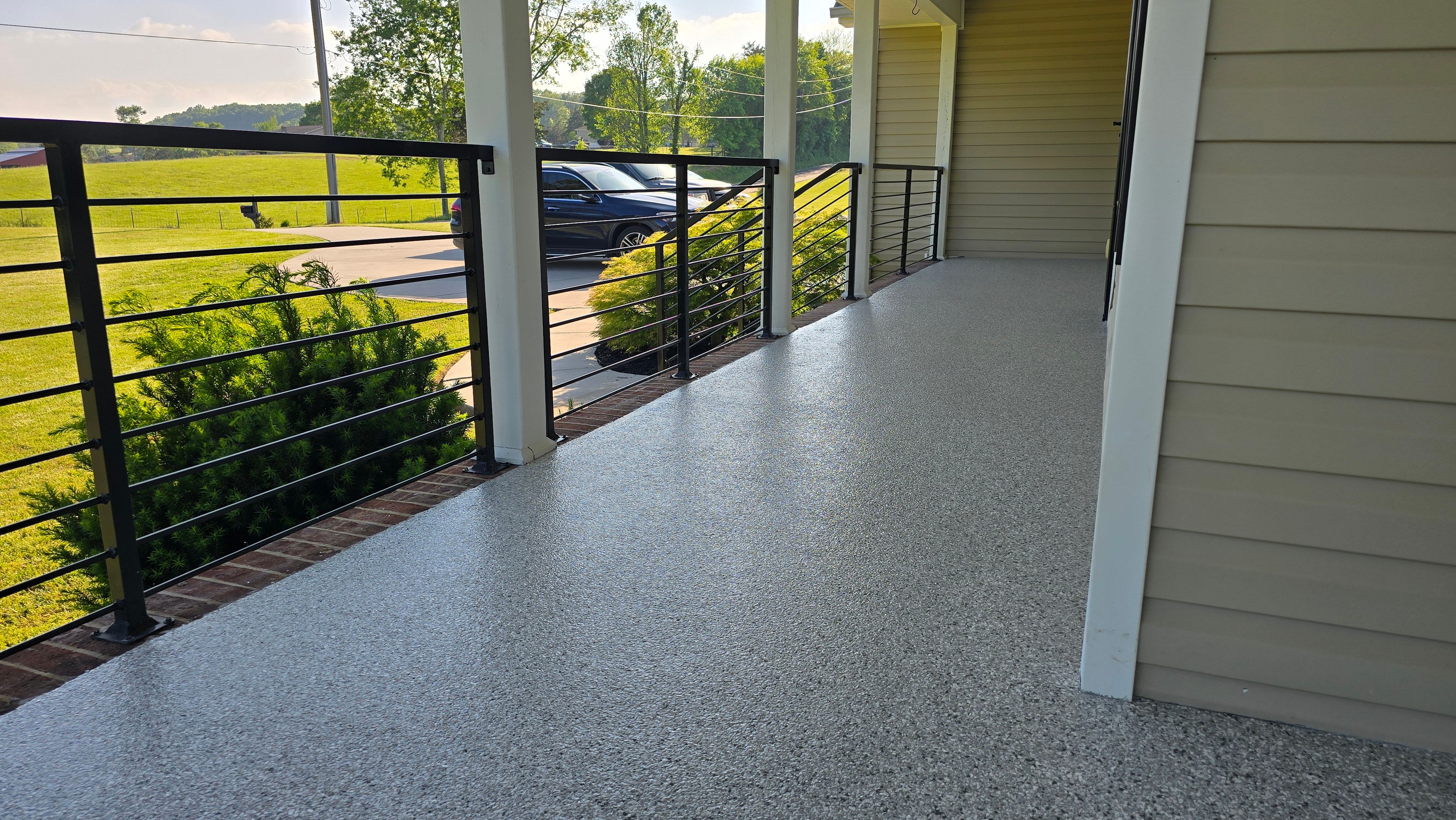 Front Porch using Gravel by Elite Floor Solutions