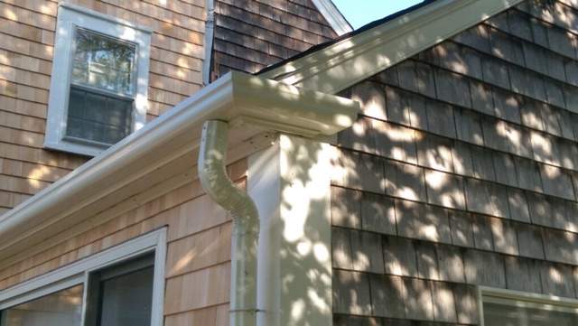 Fiberglass Gutter Installation in Falmouth, MA by Gutter Pro by Gutter Pro Enterprises