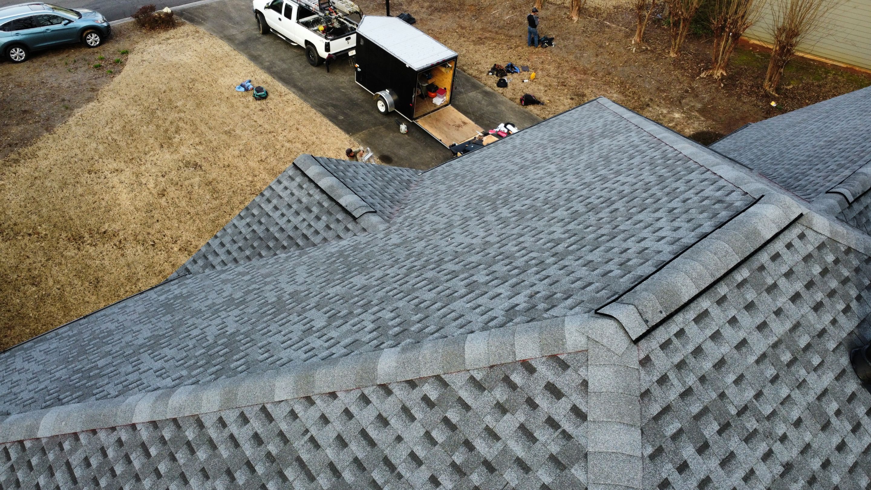 Powder Springs, GA Roof Replacement, GAF HDZ Pewter Gray by Reset Roofing