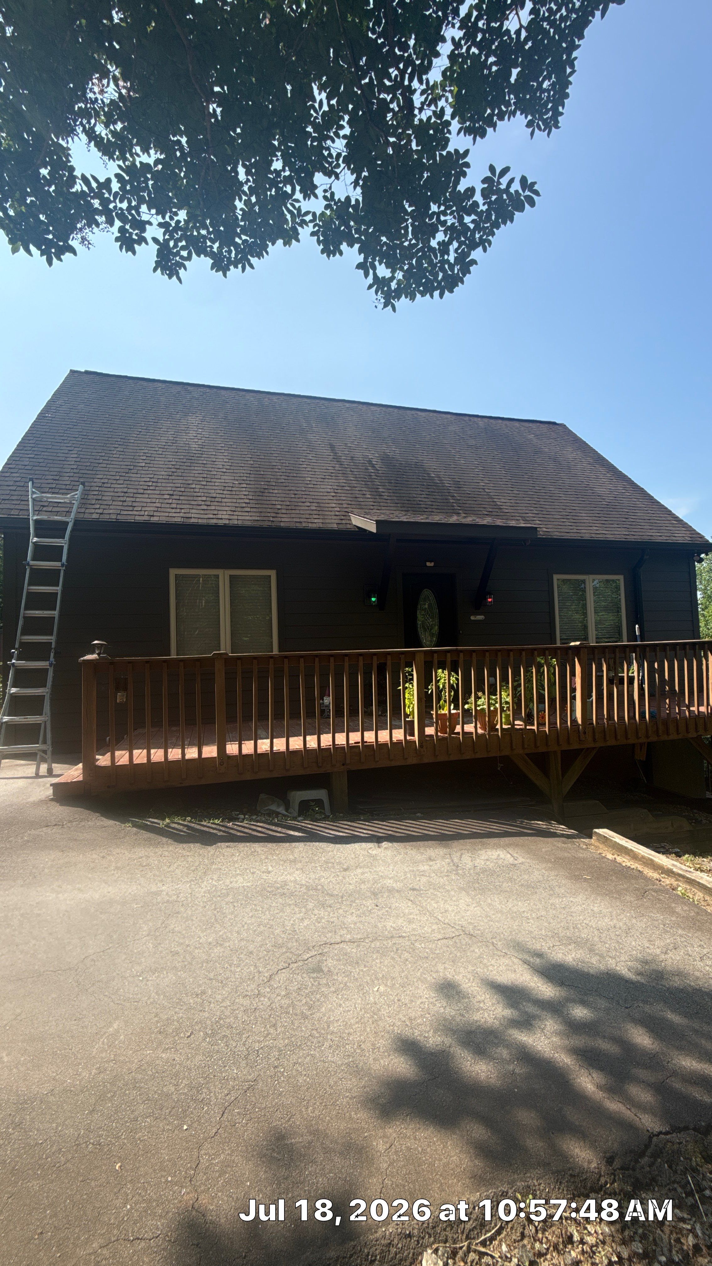 Asphalt Shingle Roof Cleaning and Pipe Boot Repair in Lake Lure