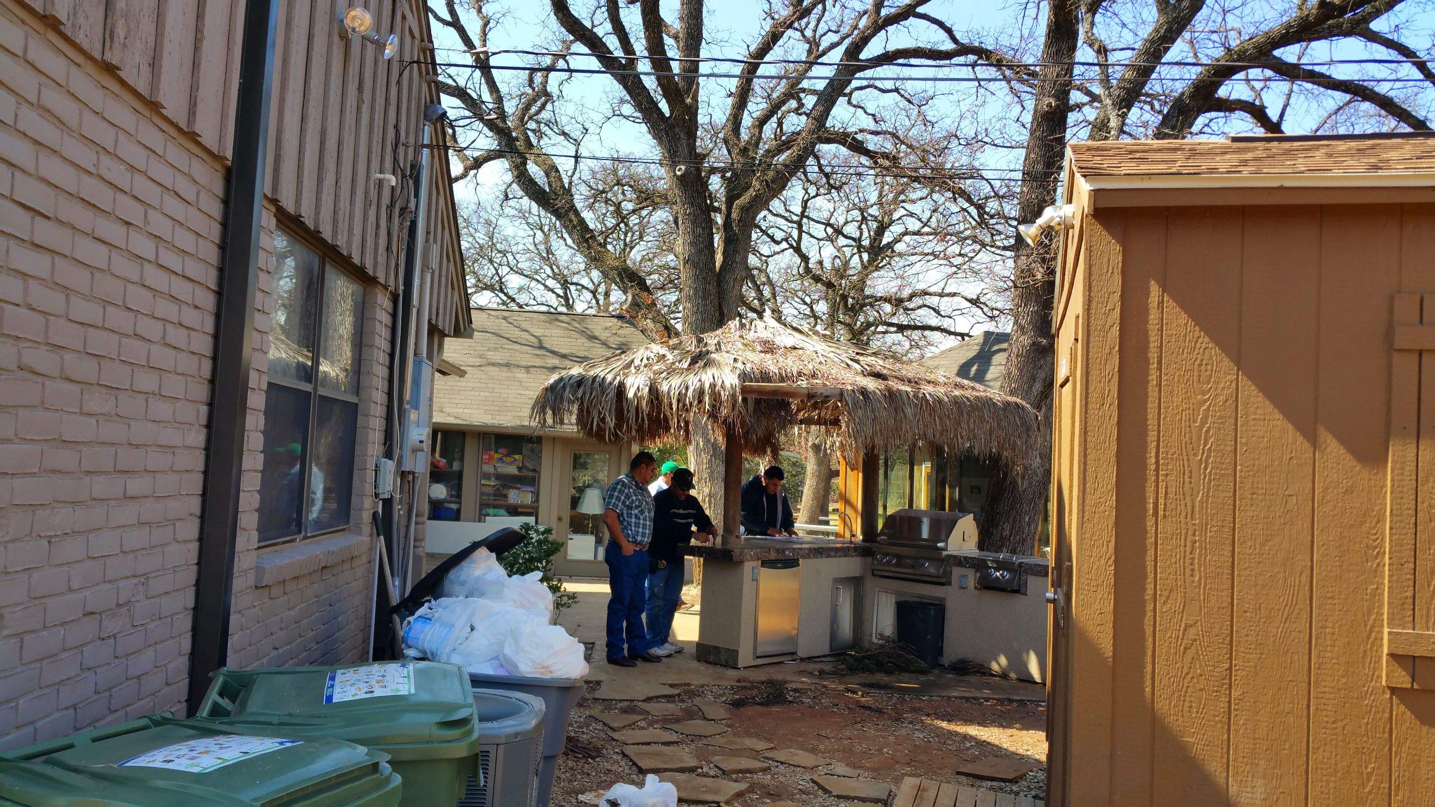 Covered Walkway Patio for a Private School by First United Roofing & Construction