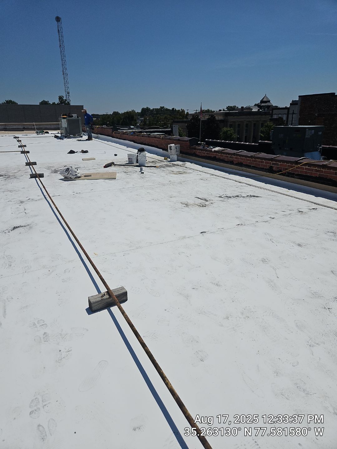 Project in Kinston by Roofing Solutions