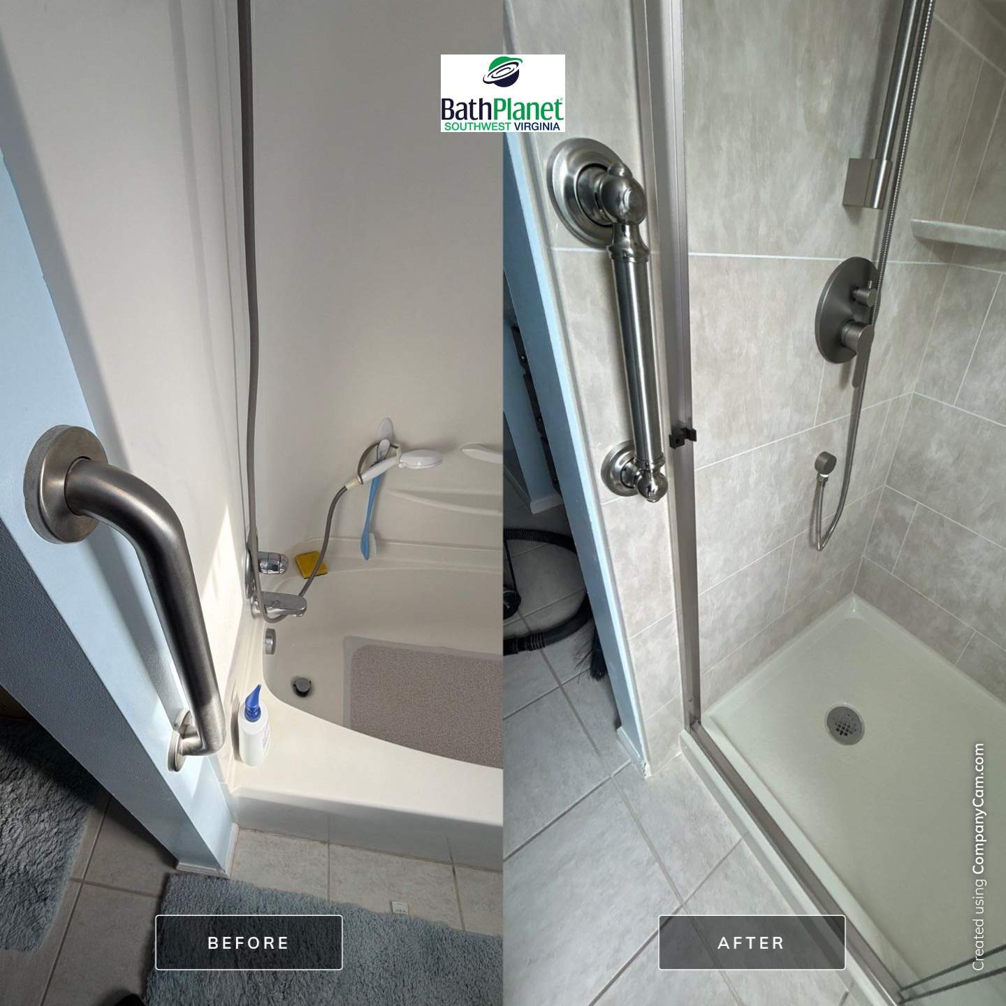 Tub to Shower by BathPlanet SW Virginia