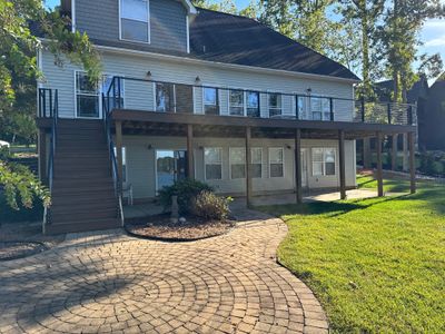 New Deck Stairs & Cable Railing Installed!