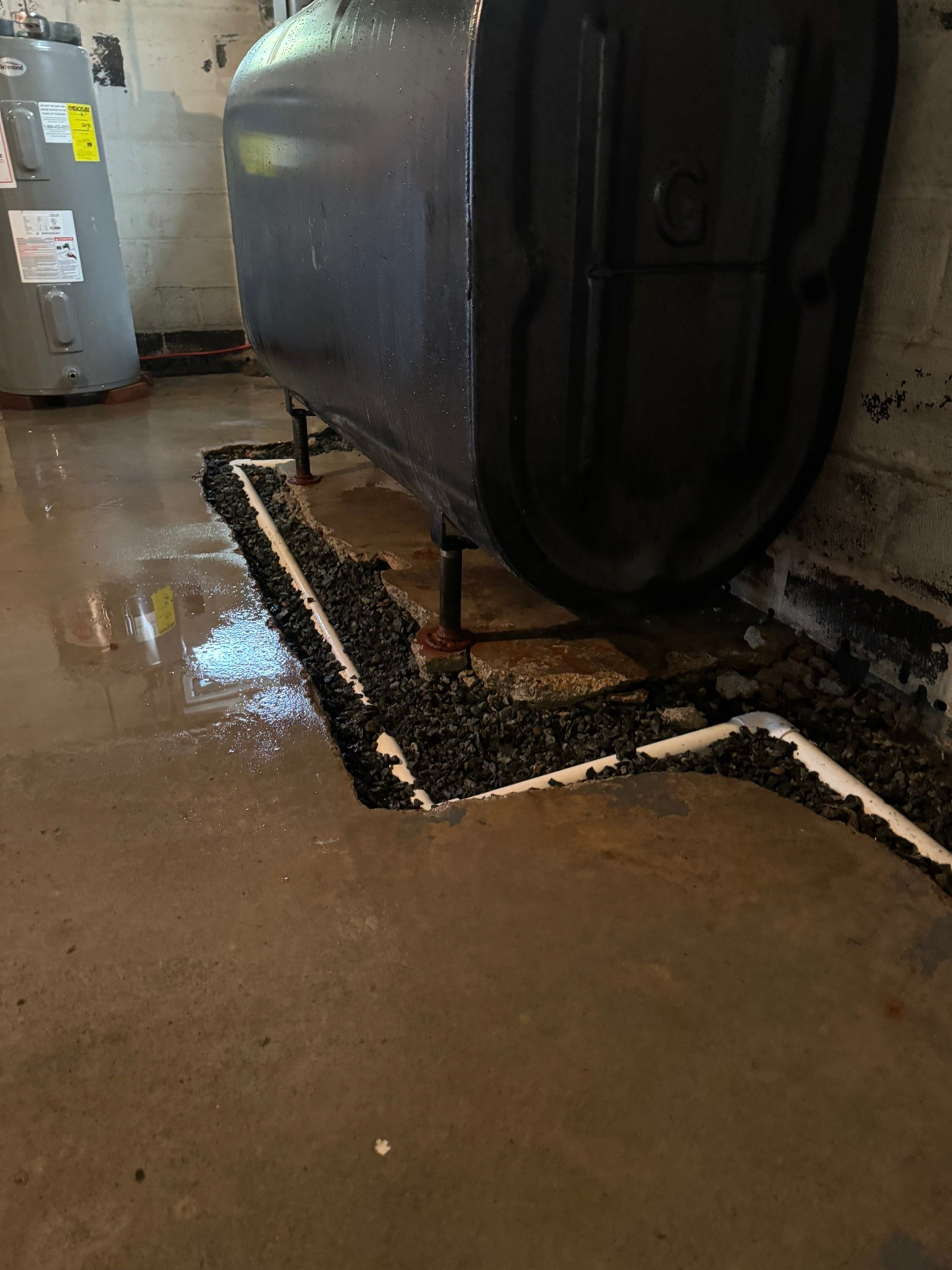Interior French Drain Washington Township, NJ by Pure Service Pro, LLC 