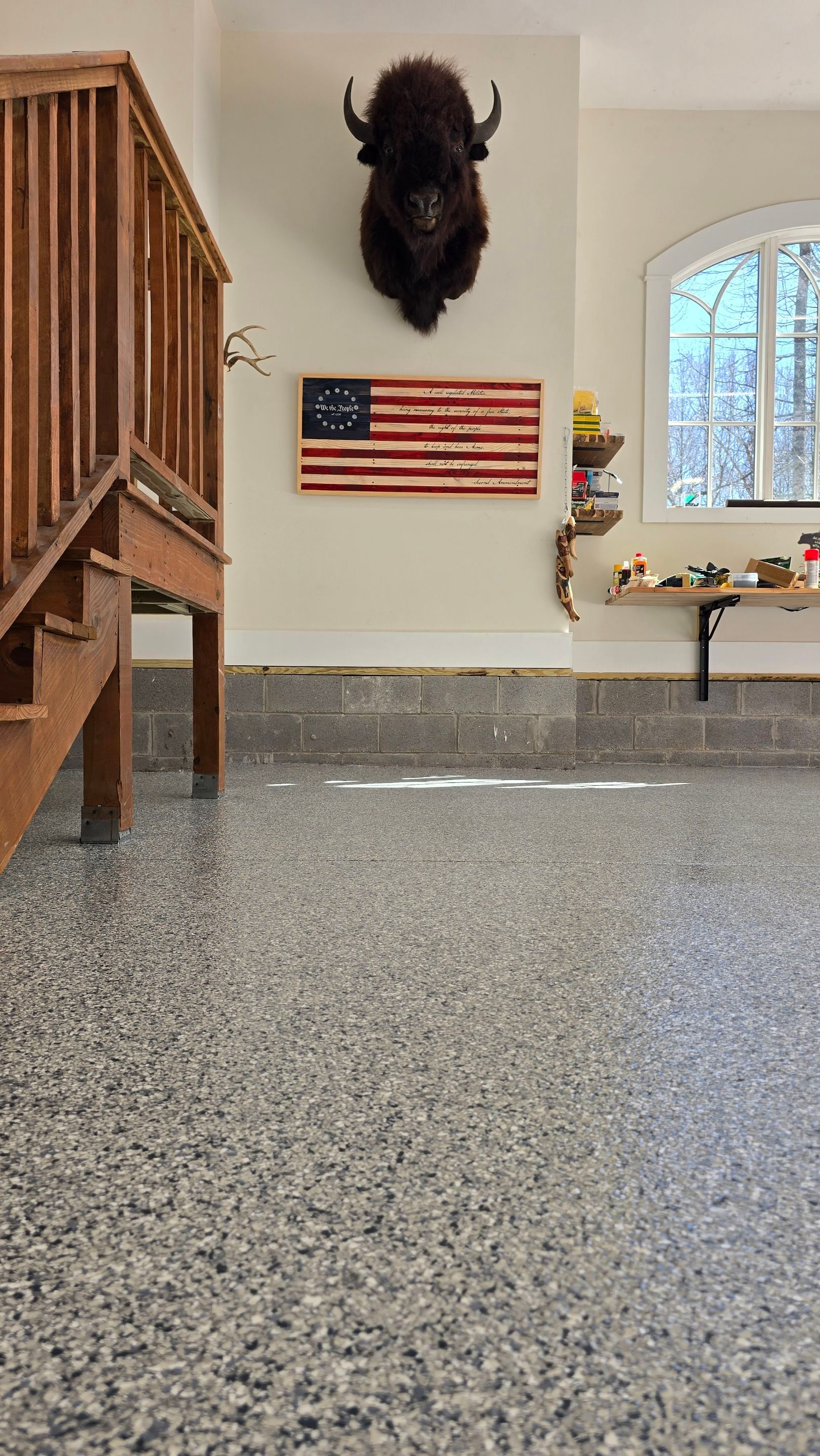 Garage using Tidal Wave by Elite Floor Solutions