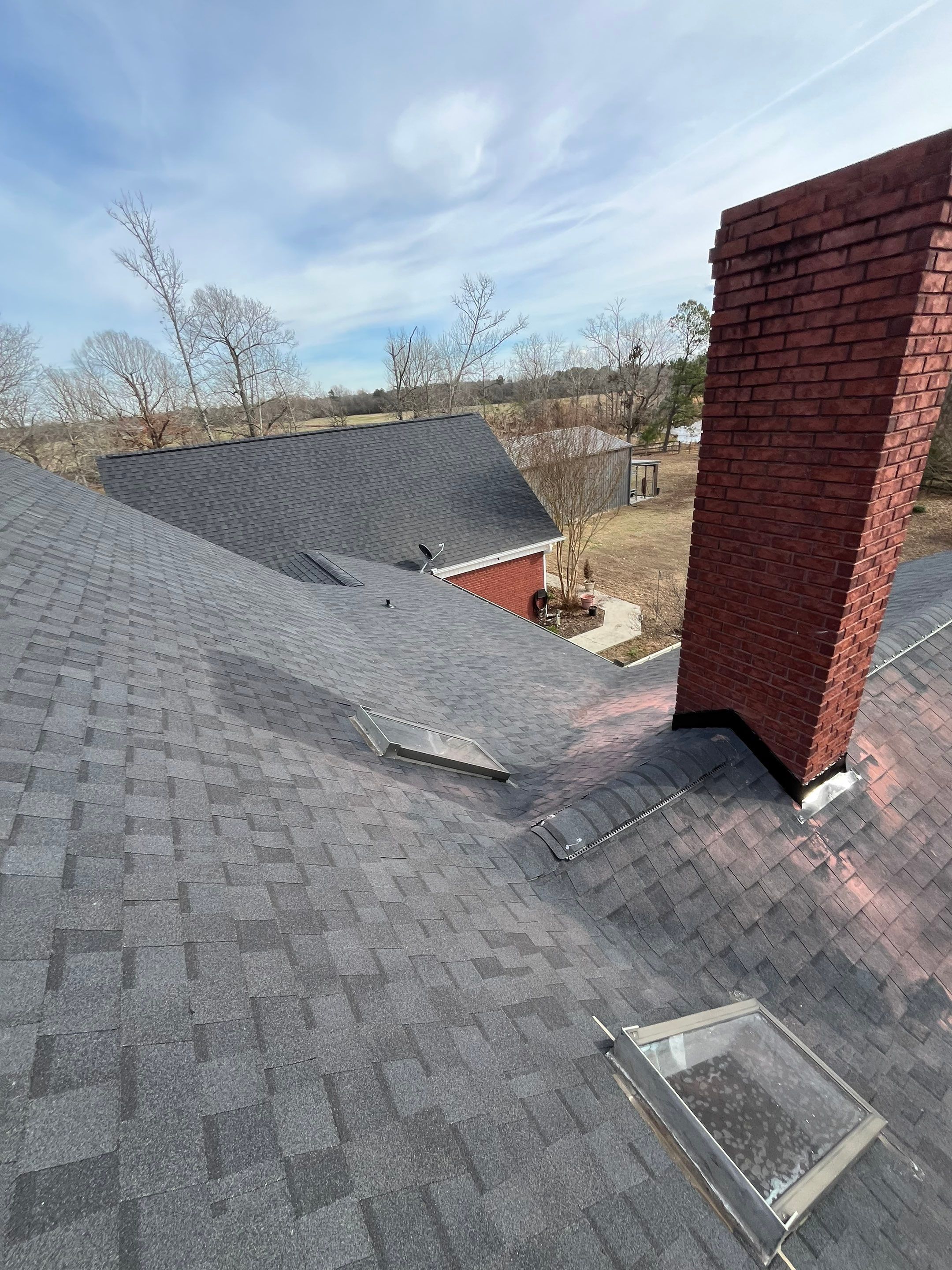Residential Roofing Repair using CertainTeed XT25: Moire Black by Hostetler Roofing