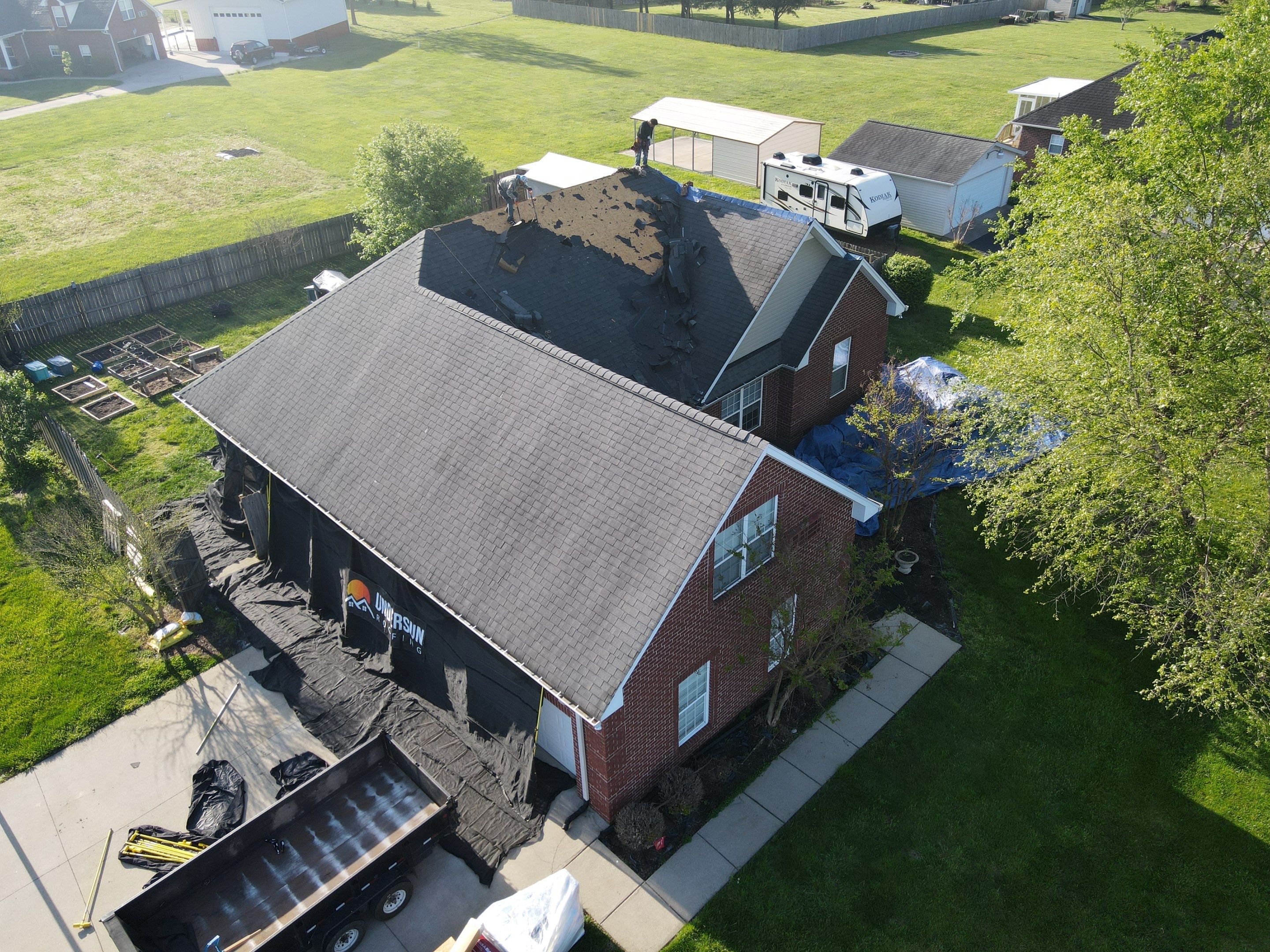 Residential Roofing Installation using GAF HDZ Roofing System  by Undersun Roofing 
