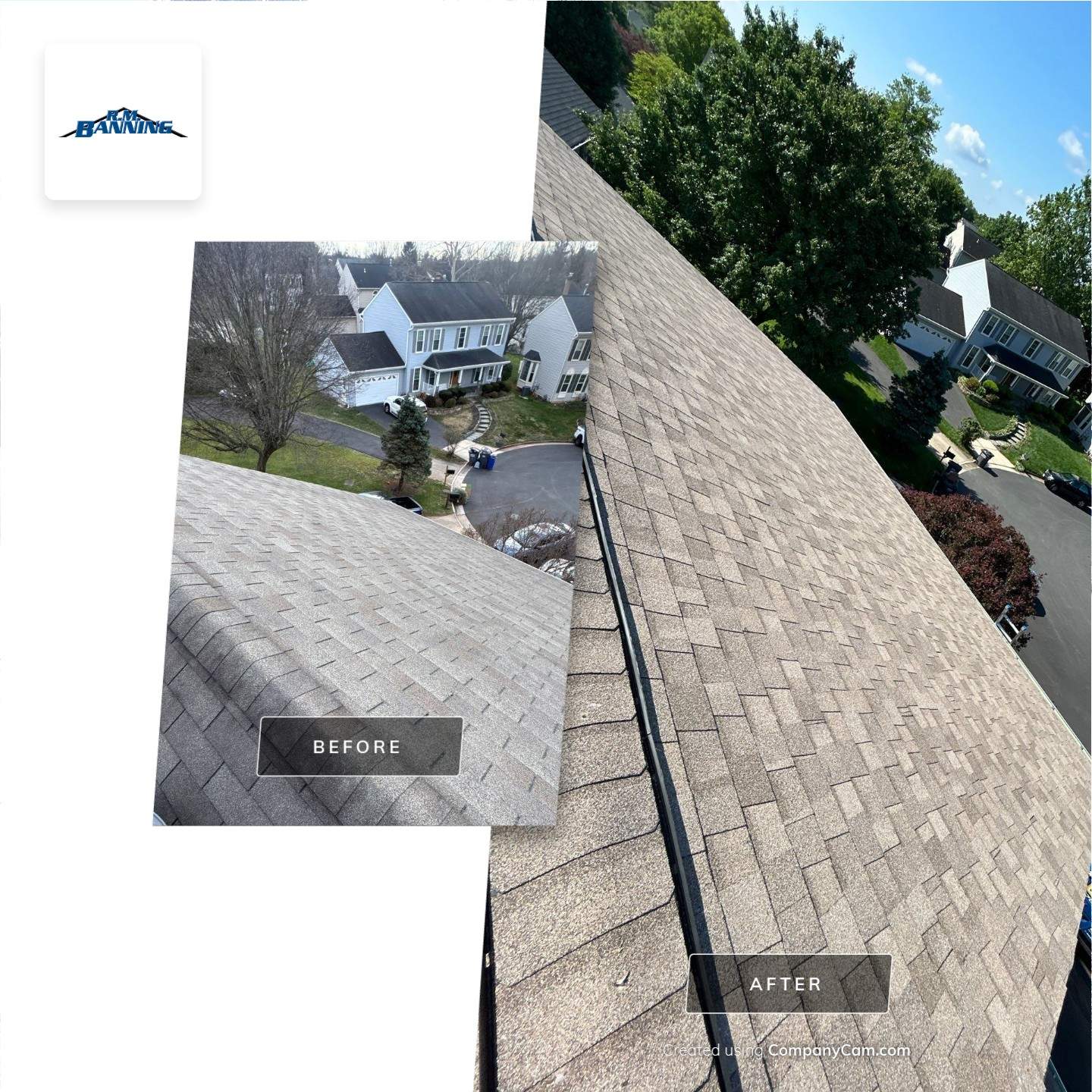 Fairfax: Residential Roof Replacement with CertainTeed Landmark Shingles in Sunrise Cedar by RM Banning, Inc.