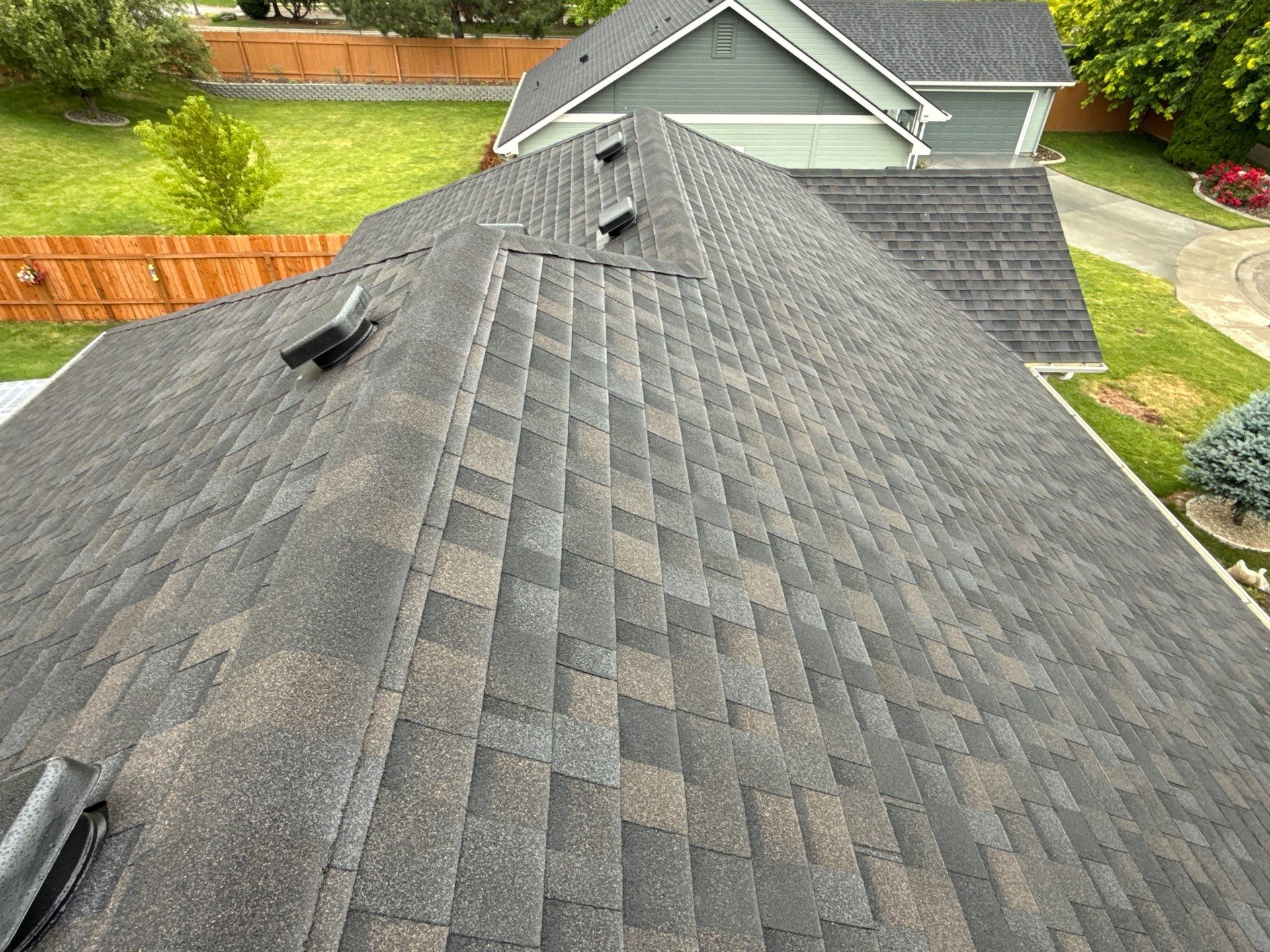 Architectural Shingle Roof Replacement and New Ventilation in Boise by Olive Roofing