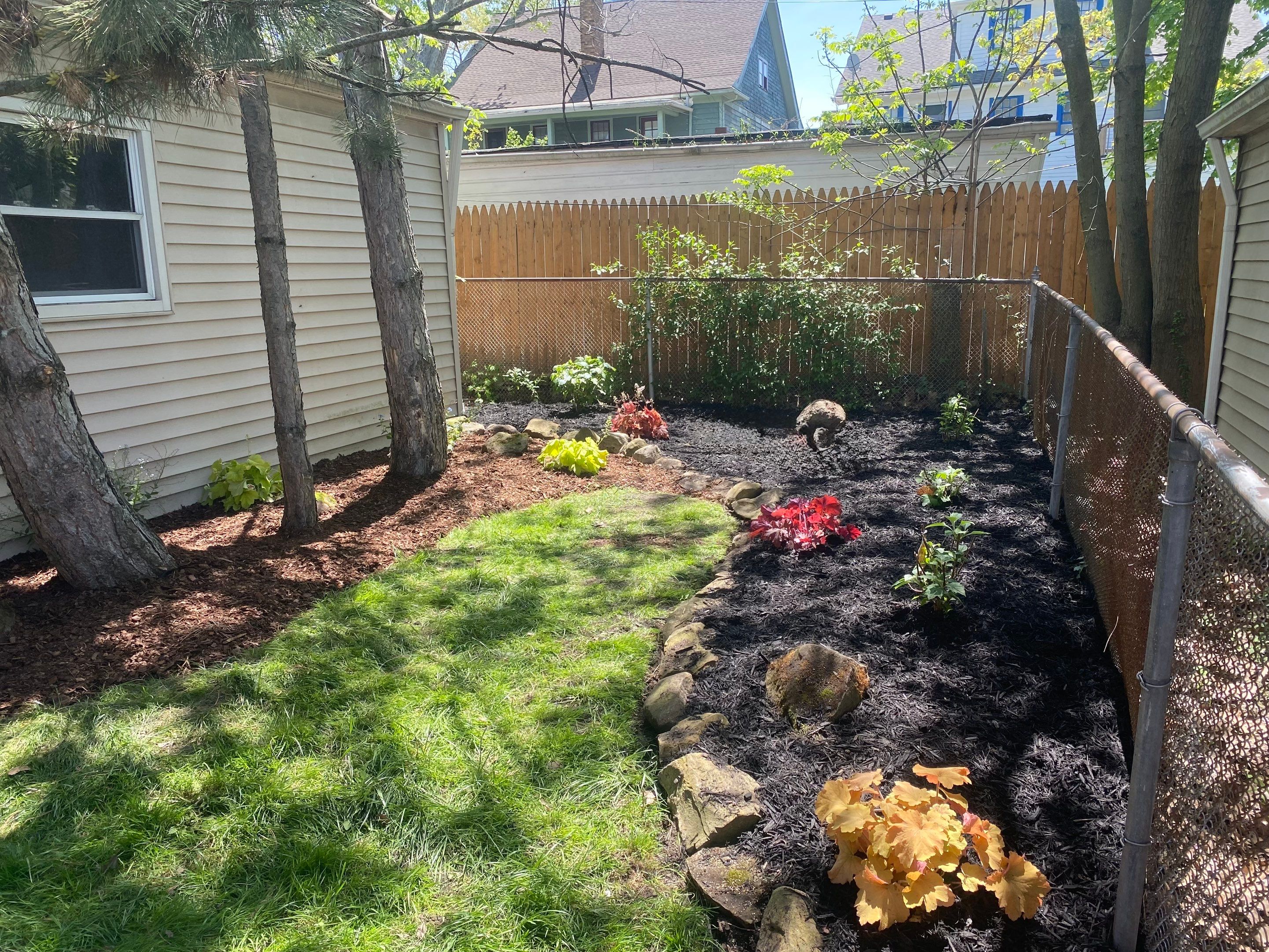 Backyard Install by Elm Rose Gardens
