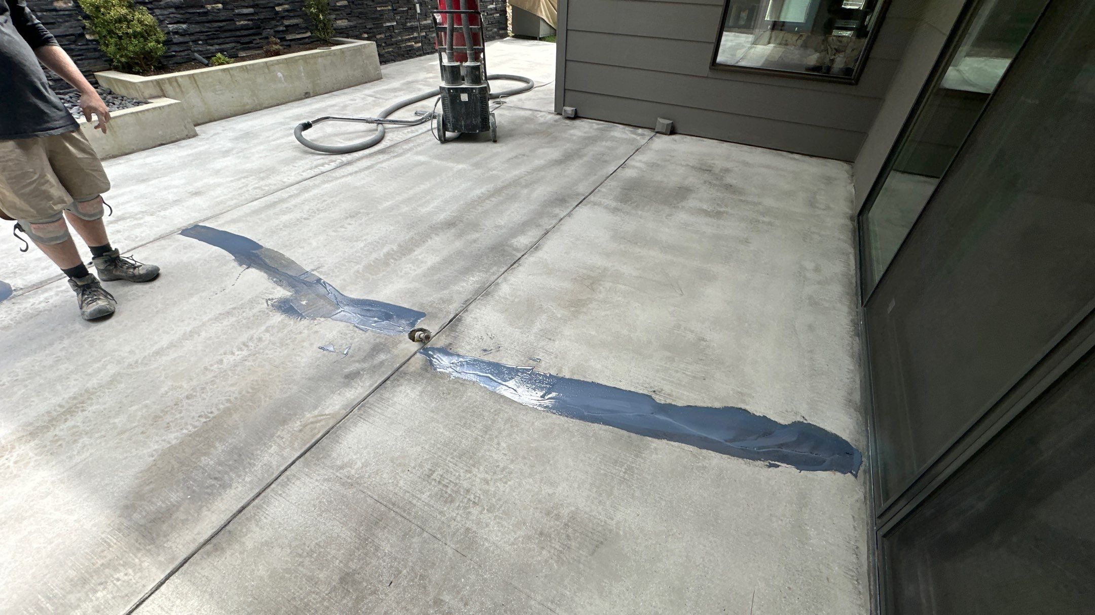 Patio Transformation using Greystone 1/8" by Croc Coatings, LLC