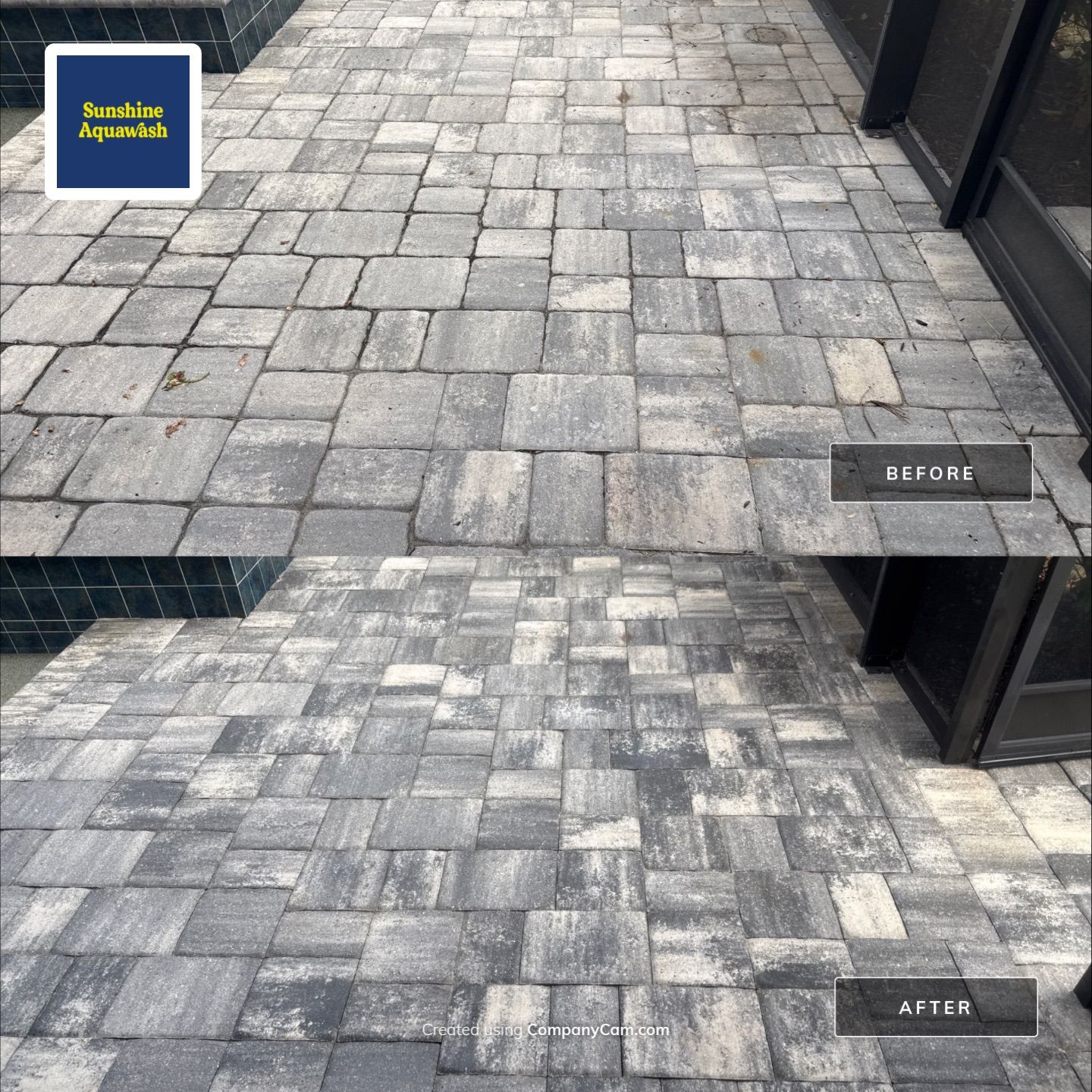 Paver Pool Deck Cleaning, Screen Enclosure & Front Entrance Cleaning – Cresswind at Lakewood Ranch, FL 34211 by Sunshine AquaWash