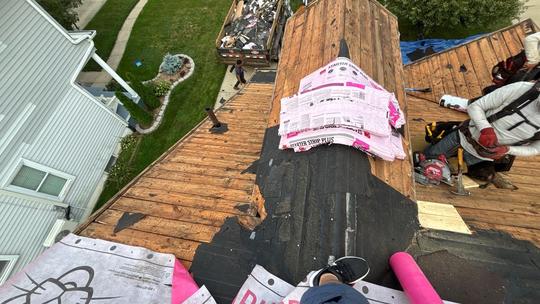 Roof Replacement using Owens Corning Slatestone Gray by 180 Contractors