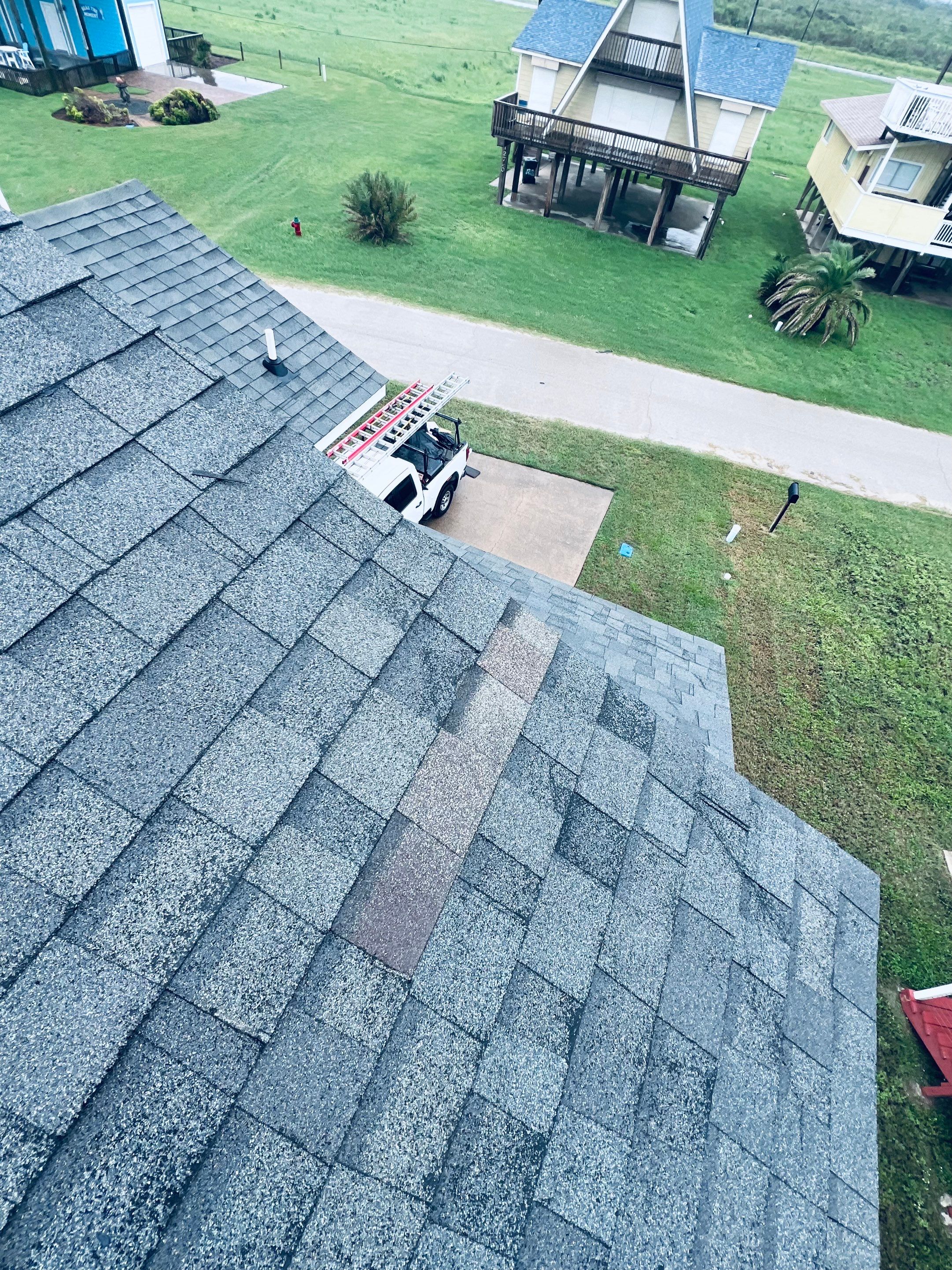 Hail Damage using Owen's Corning Duration (Lifetime) Shingles by Roof Repair Company