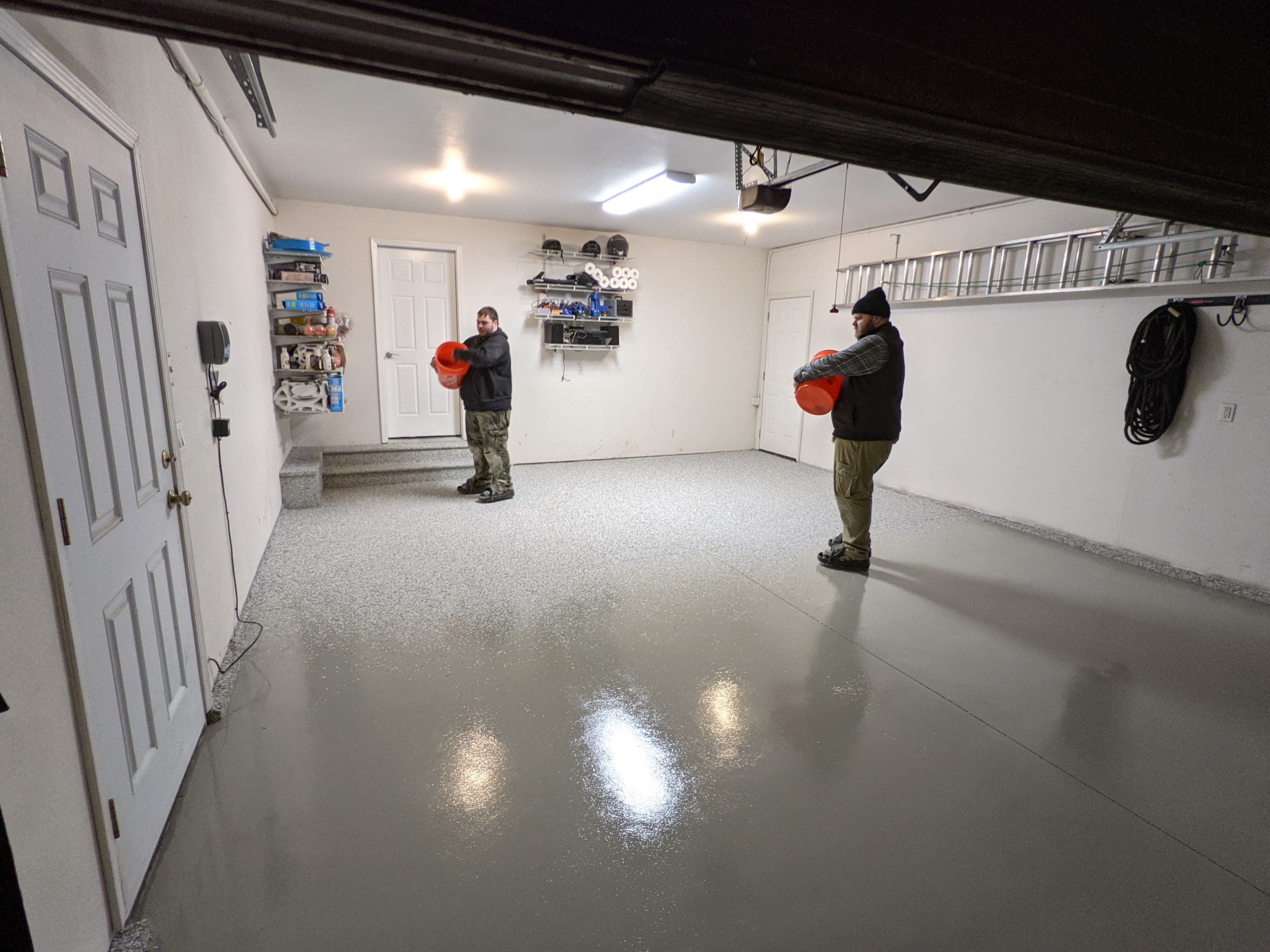 Garage Transformation using Tidal Wave by Croc Coatings, LLC