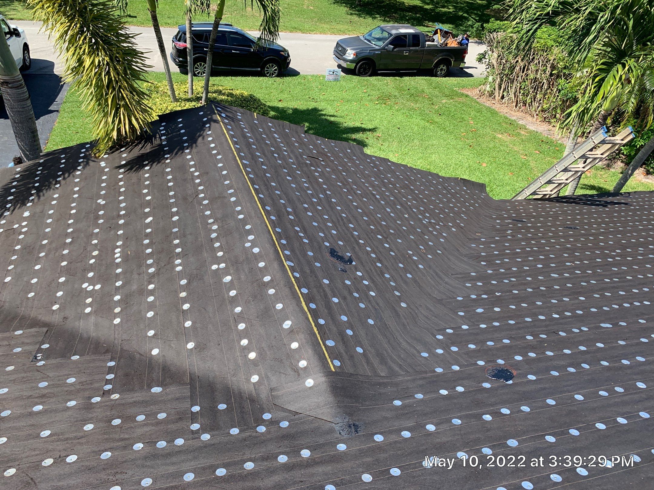 Residential Roofing Installation using 1" Nail strip metal roof by BLUES BROTHERS ROOFING