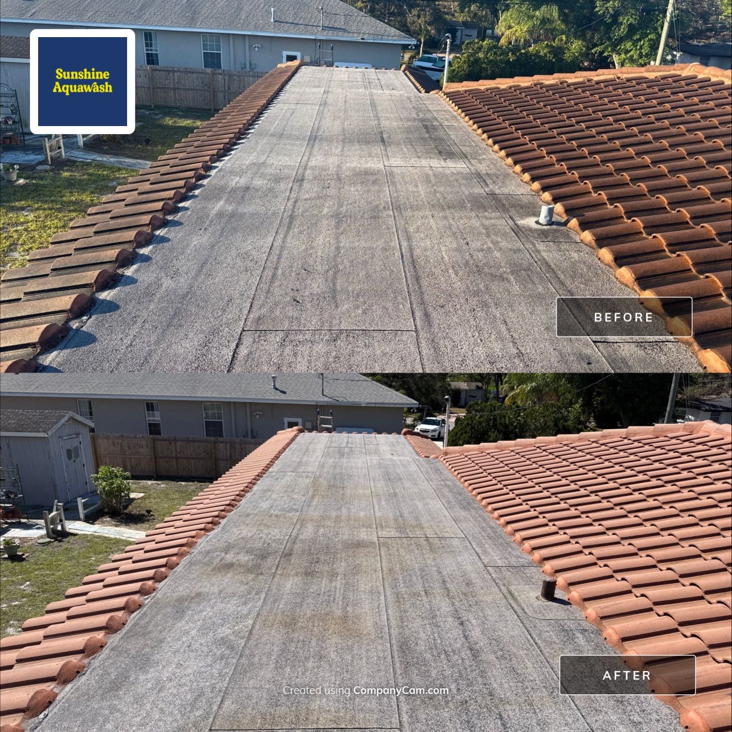 Full Exterior Cleaning Before Painting – Sarasota, FL (Near Sarasota Airport) by Sunshine AquaWash