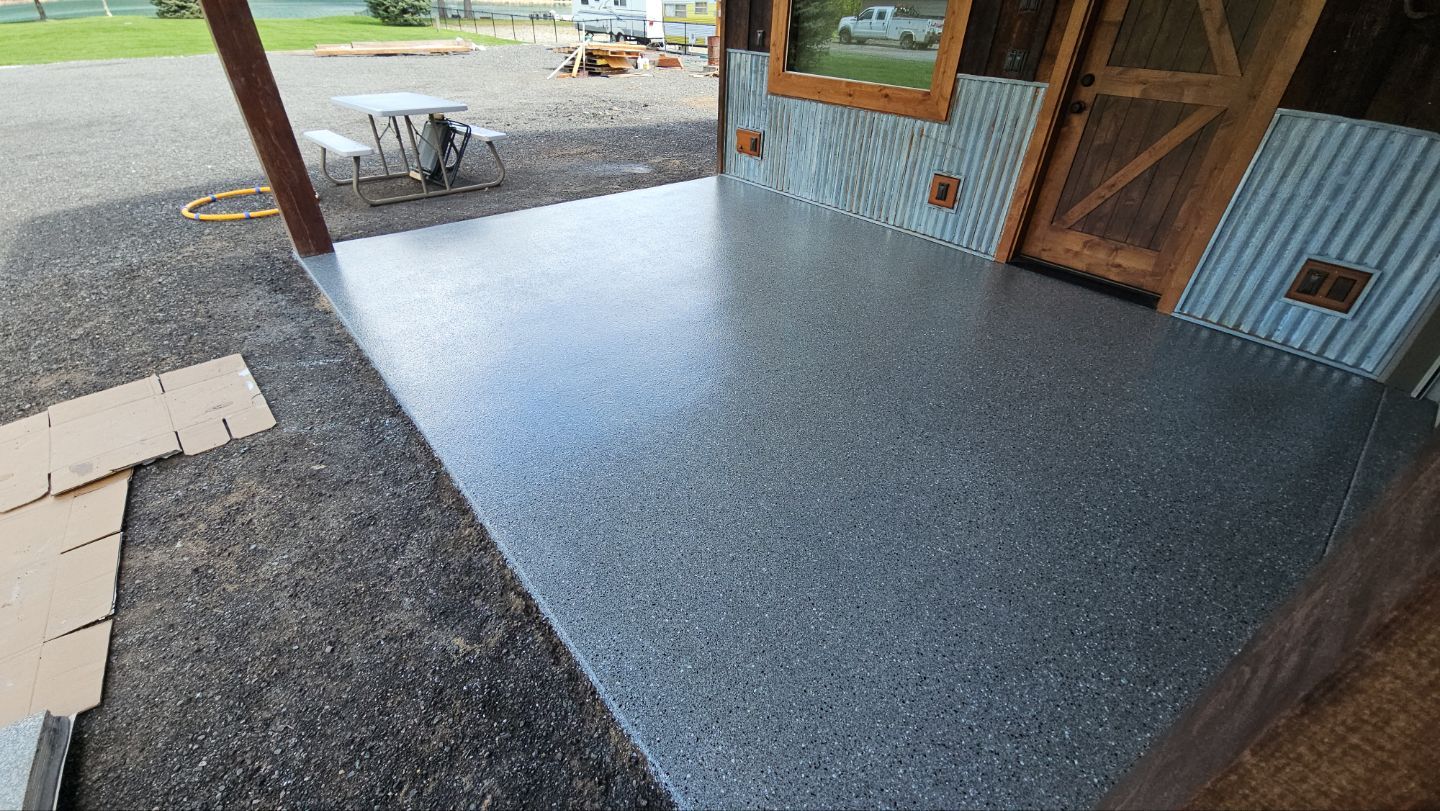 Patio Transformation using Shale Hybrid by Croc Coatings, LLC