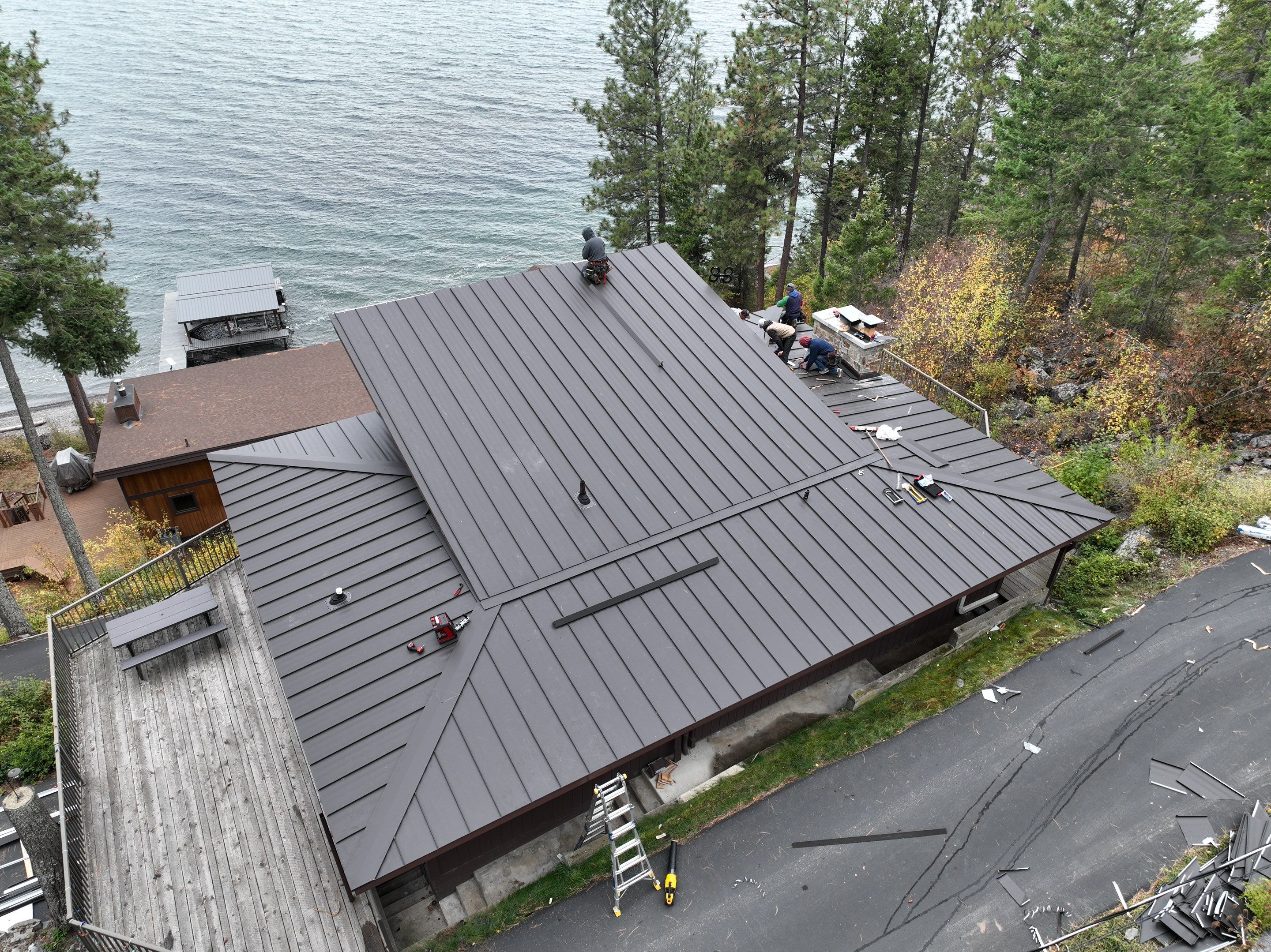 CMG ULG Mechanical Lock Standing Seam - Dark Bronze  by Montana Roofing Solutions