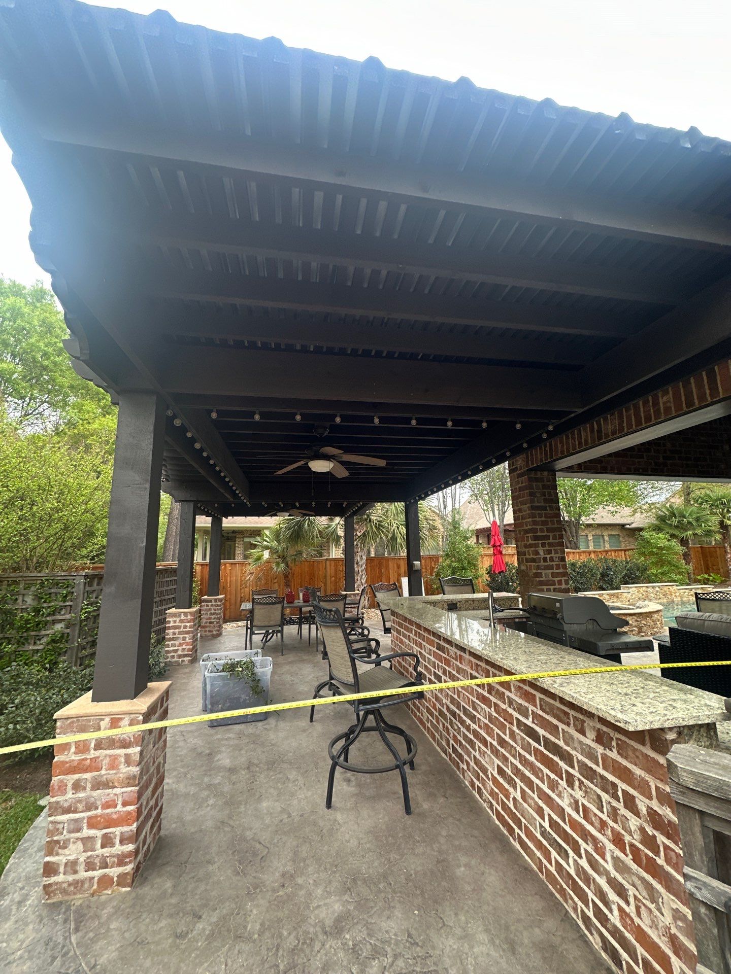 Covered Patio Remodel in The Woodlands by SophAlx LLC