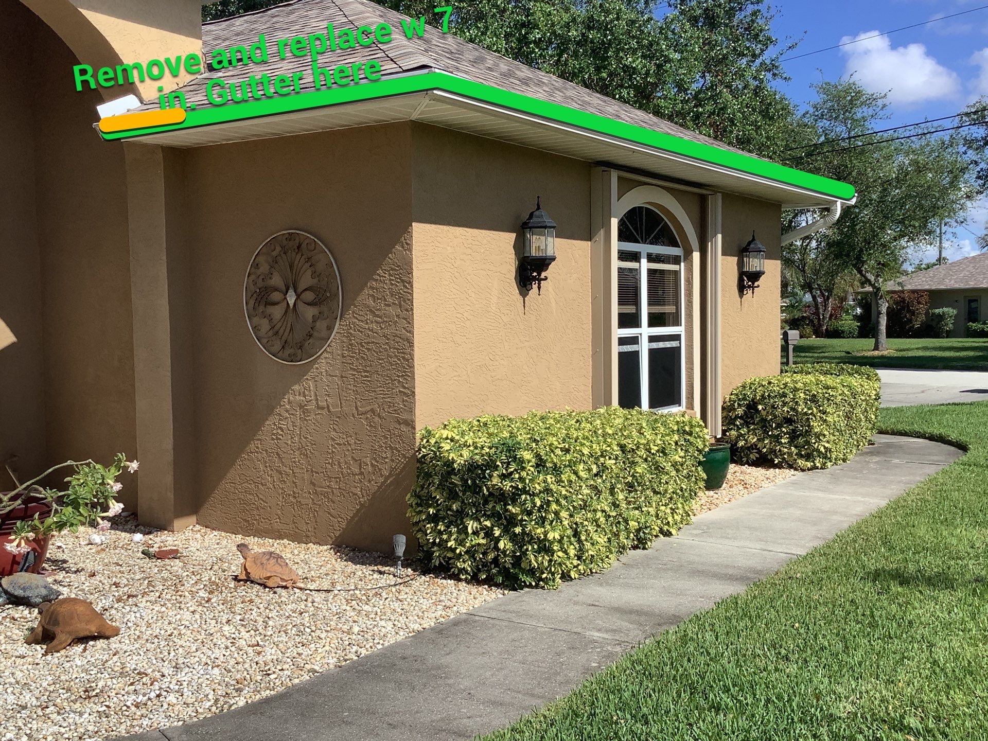 7-Inch Gutters for Large Homes in Cape Coral FL by Gutter Professors