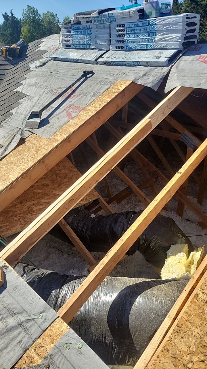 Residential Roofing Installation using IKO Dynasty (Color: Biscayne) by Orezona Building & Roofing Company, Inc.