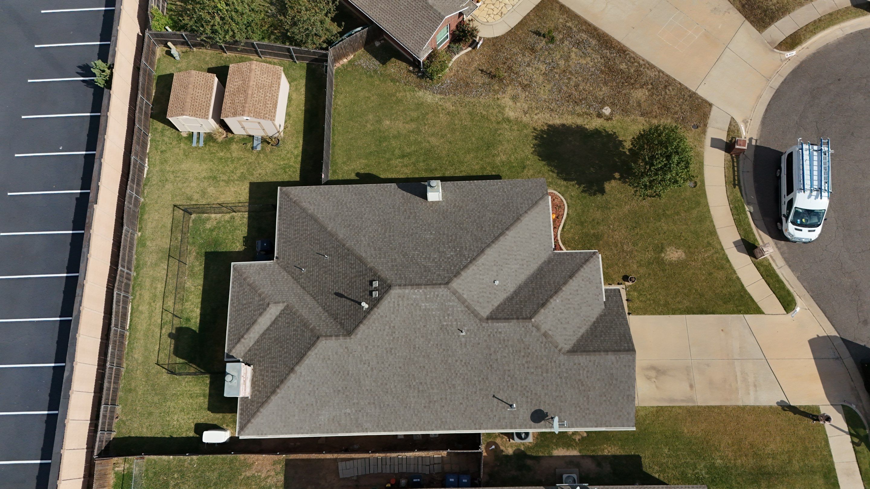Residential Roofing Installation using titan xt rustic black by Thunder City Roofing