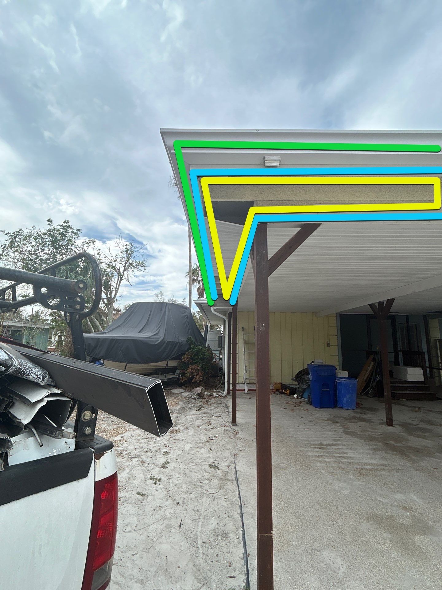 White Soffit and Fascia Upgrade in Longboat Key FL by Gutter Professors