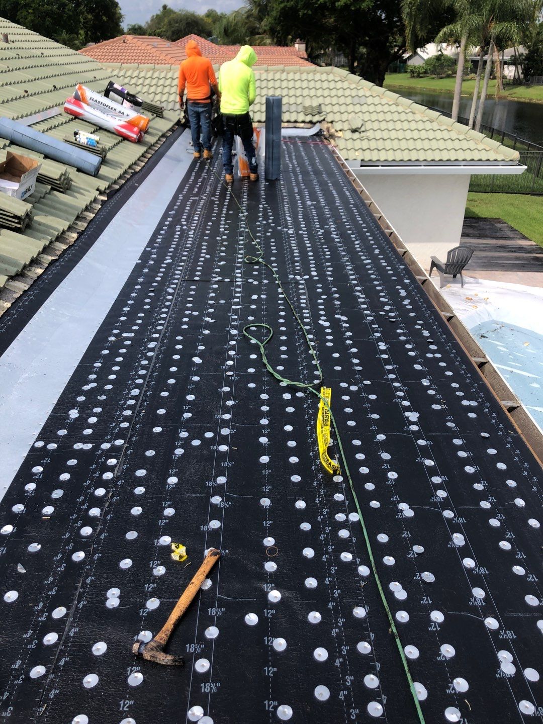 Residential Re-Roof using Polyglass Self-Adhered Flat Deck by First Due Roofing