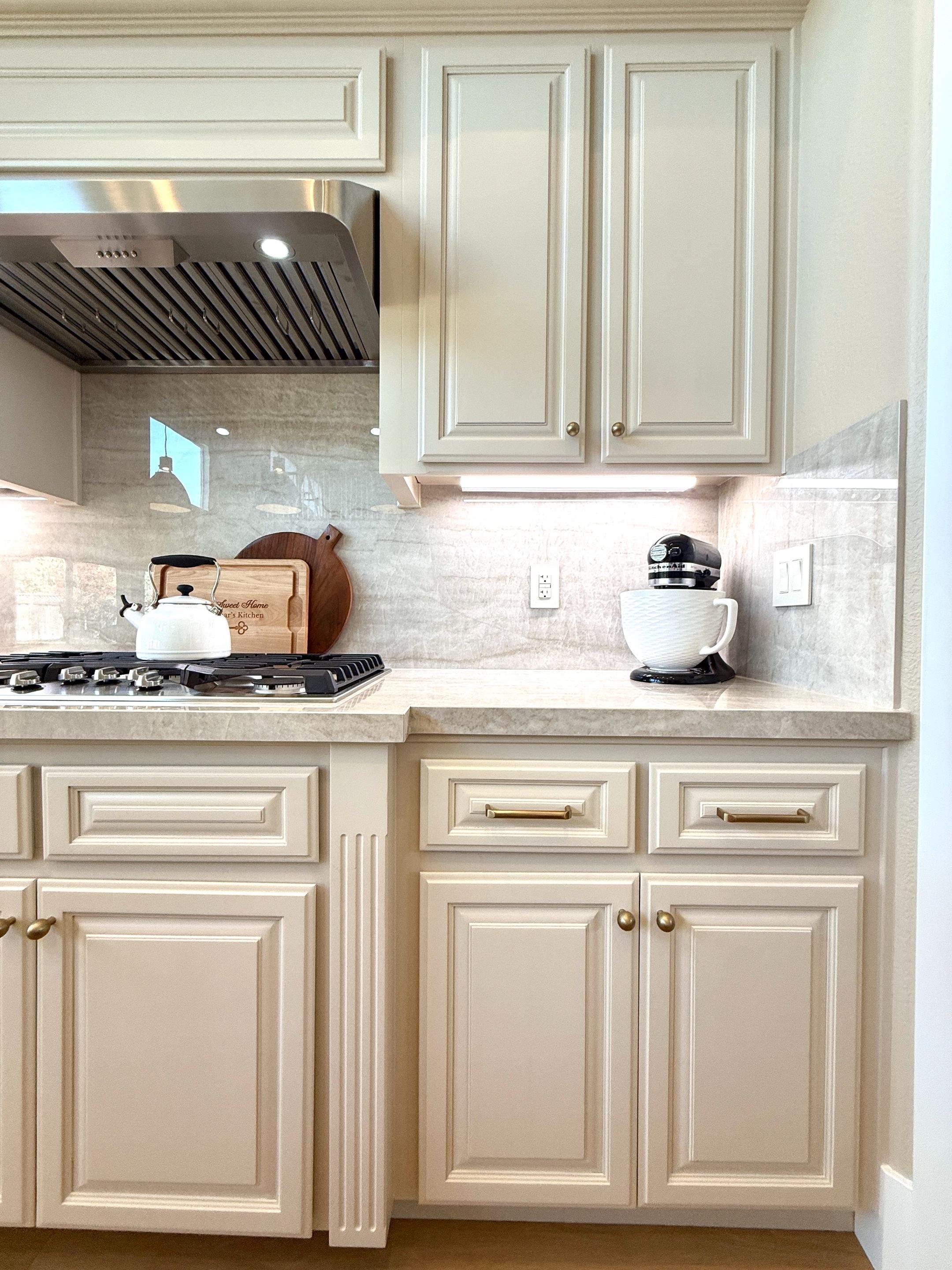Kitchen Cabinet Painting Project in Ripon, CA by Lancaster Painting